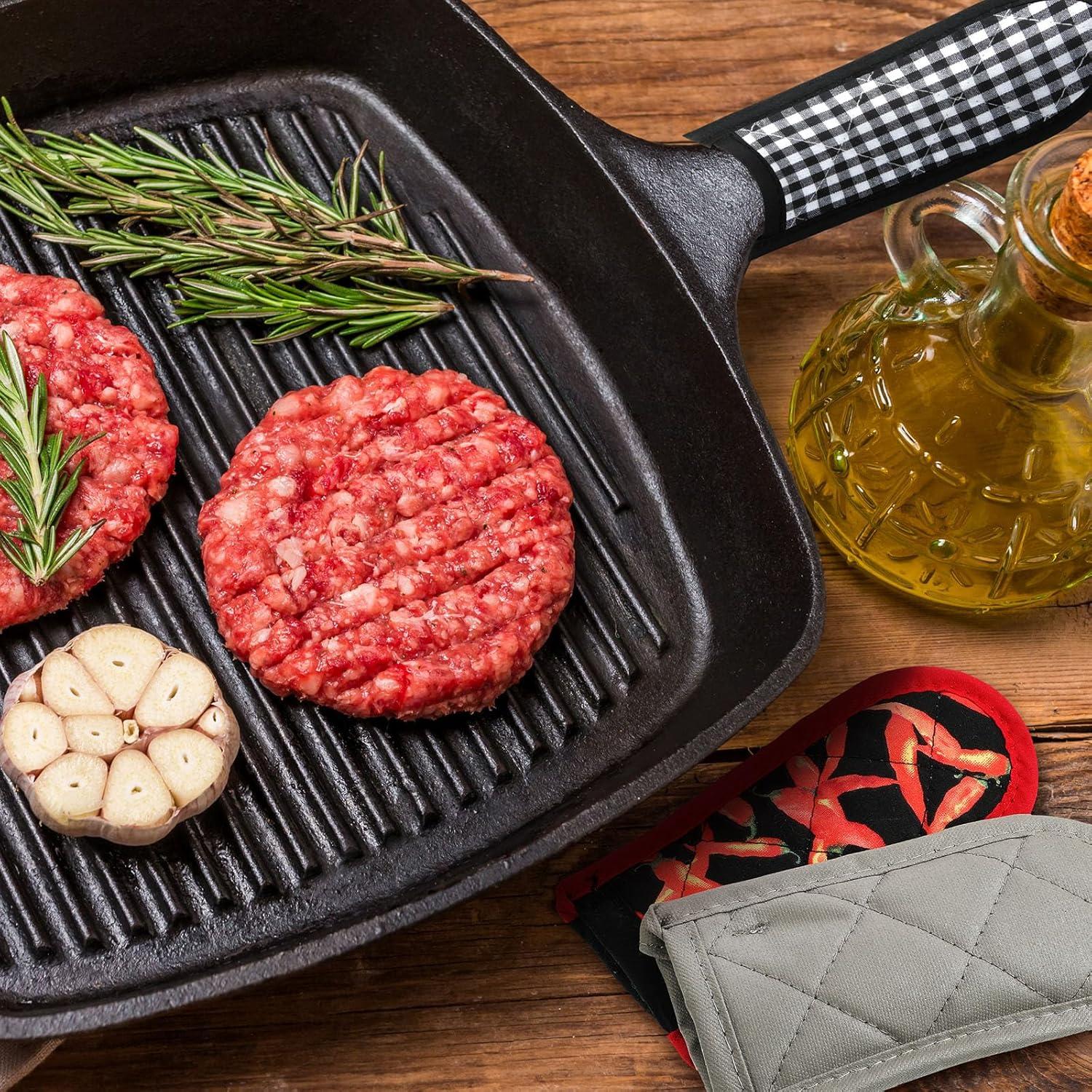 Patelai 4 Pcs Mangos de Sartenes Resistentes al Calor Algodón