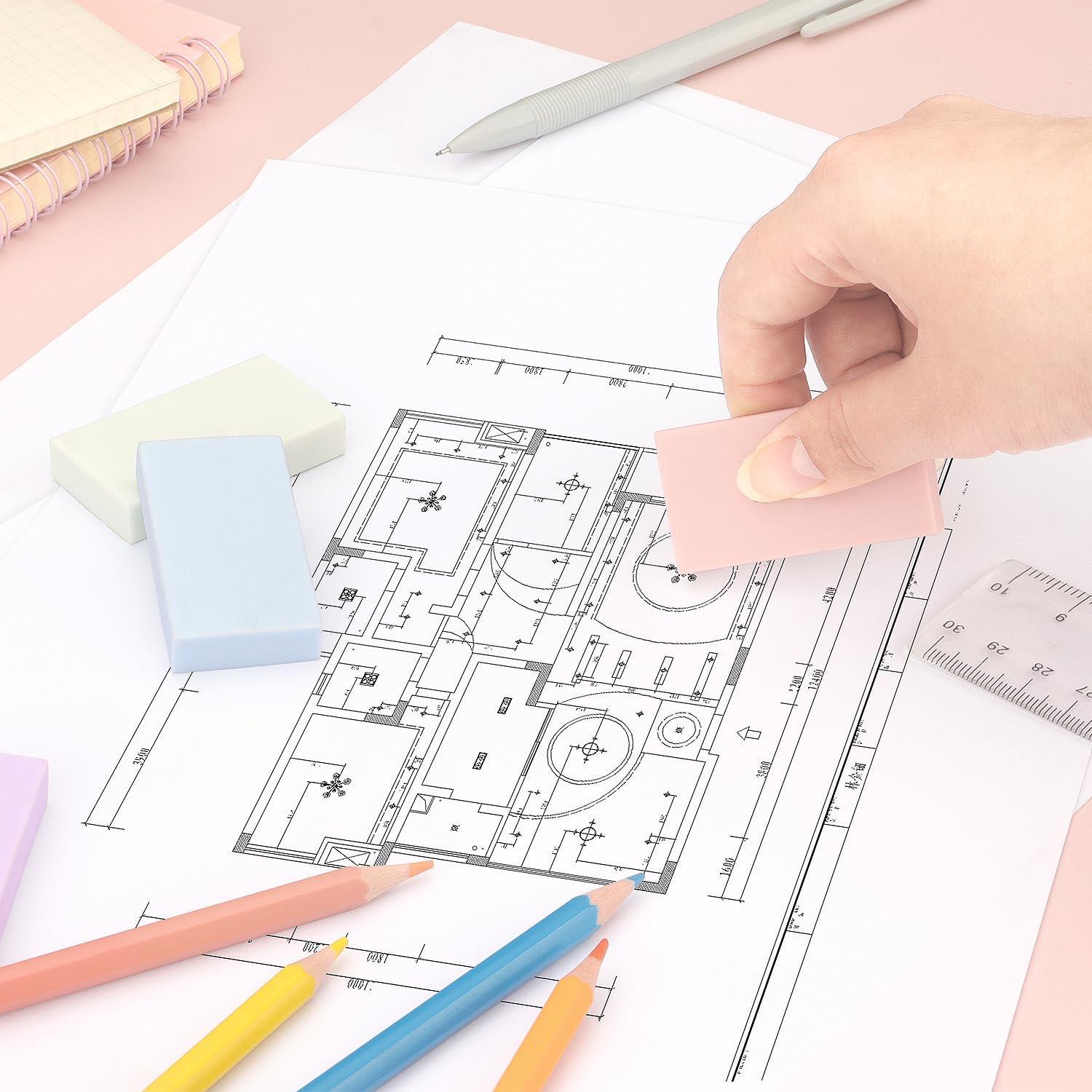 Borradores de Lápiz Tamaki - Set de 5 Colores Pastel