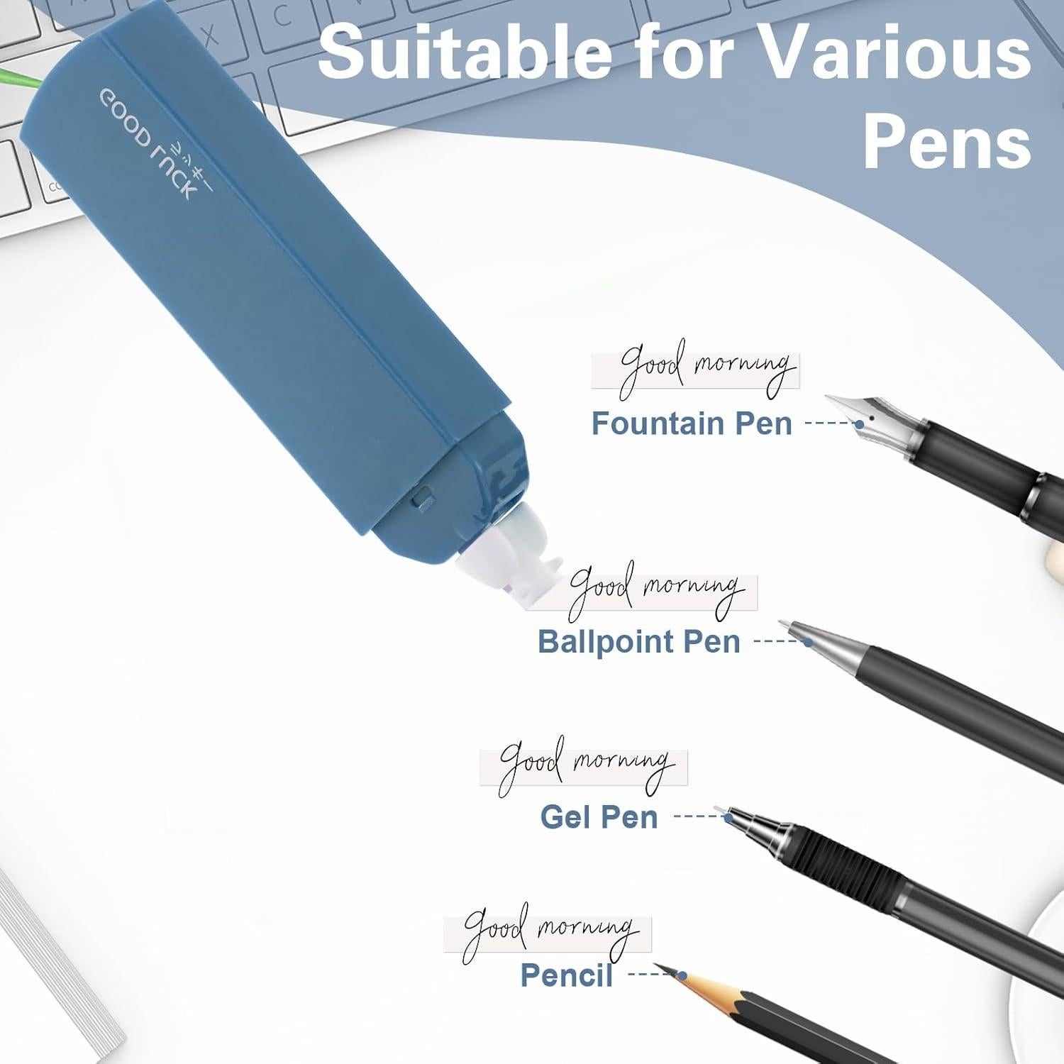 Cinta Correctora Blanca GEEHUA 6 Piezas 36m Mini Portátil