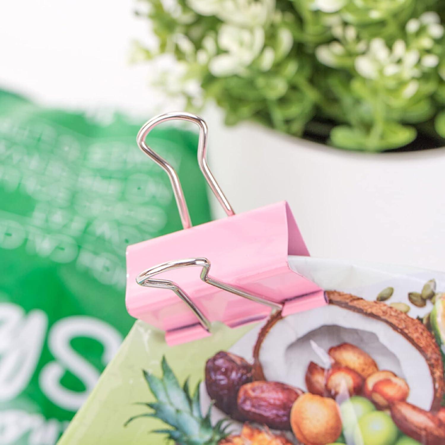 Clips de carpeta jumbo OWLKELA 24 Pcs 5 cm colores surtidos