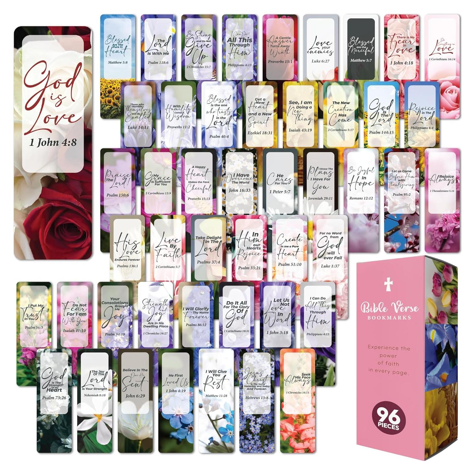 Paquete de 96 Marcadores Cristianos Only Zest - Versículos Bíblicos