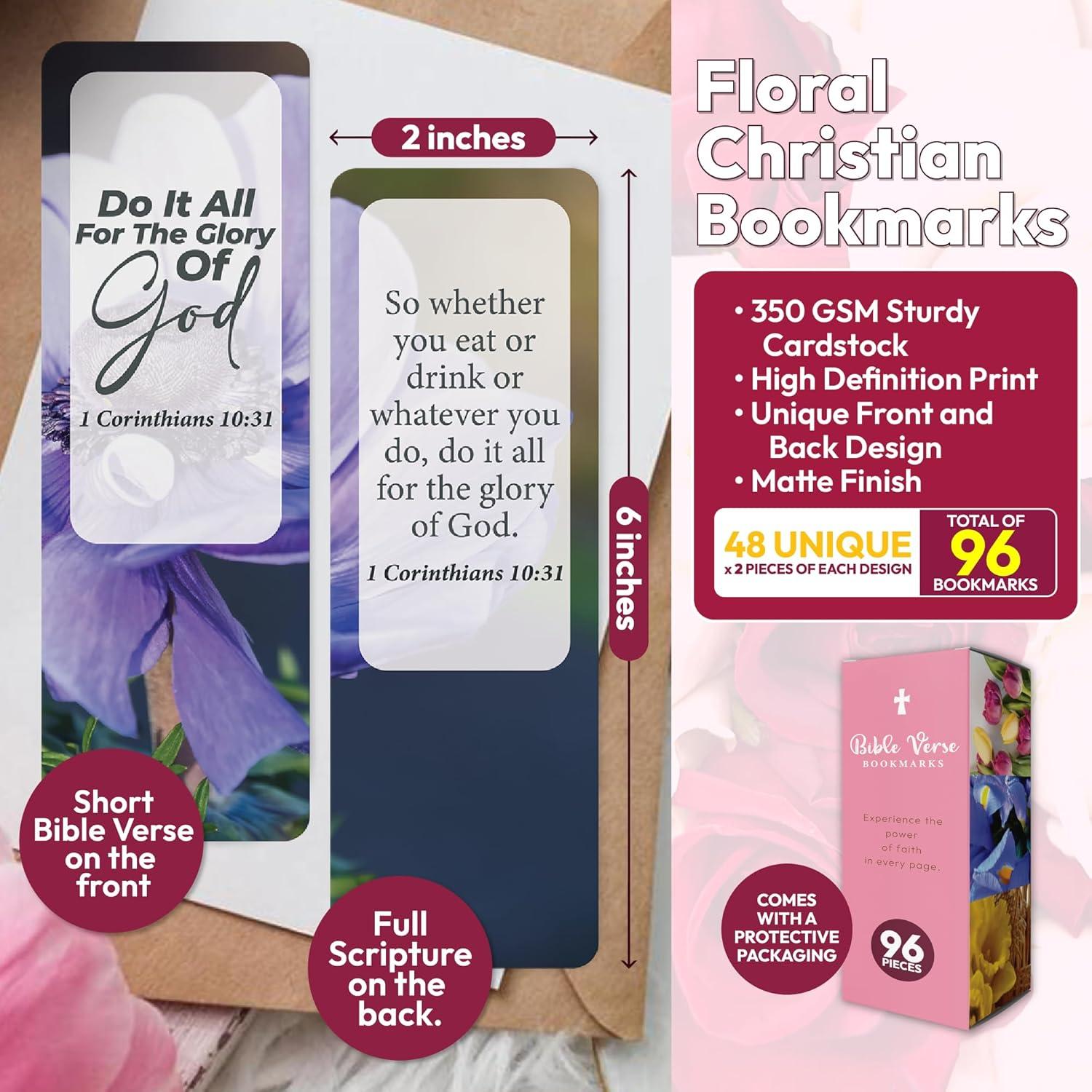 Paquete de 96 Marcadores Cristianos Only Zest - Versículos Bíblicos