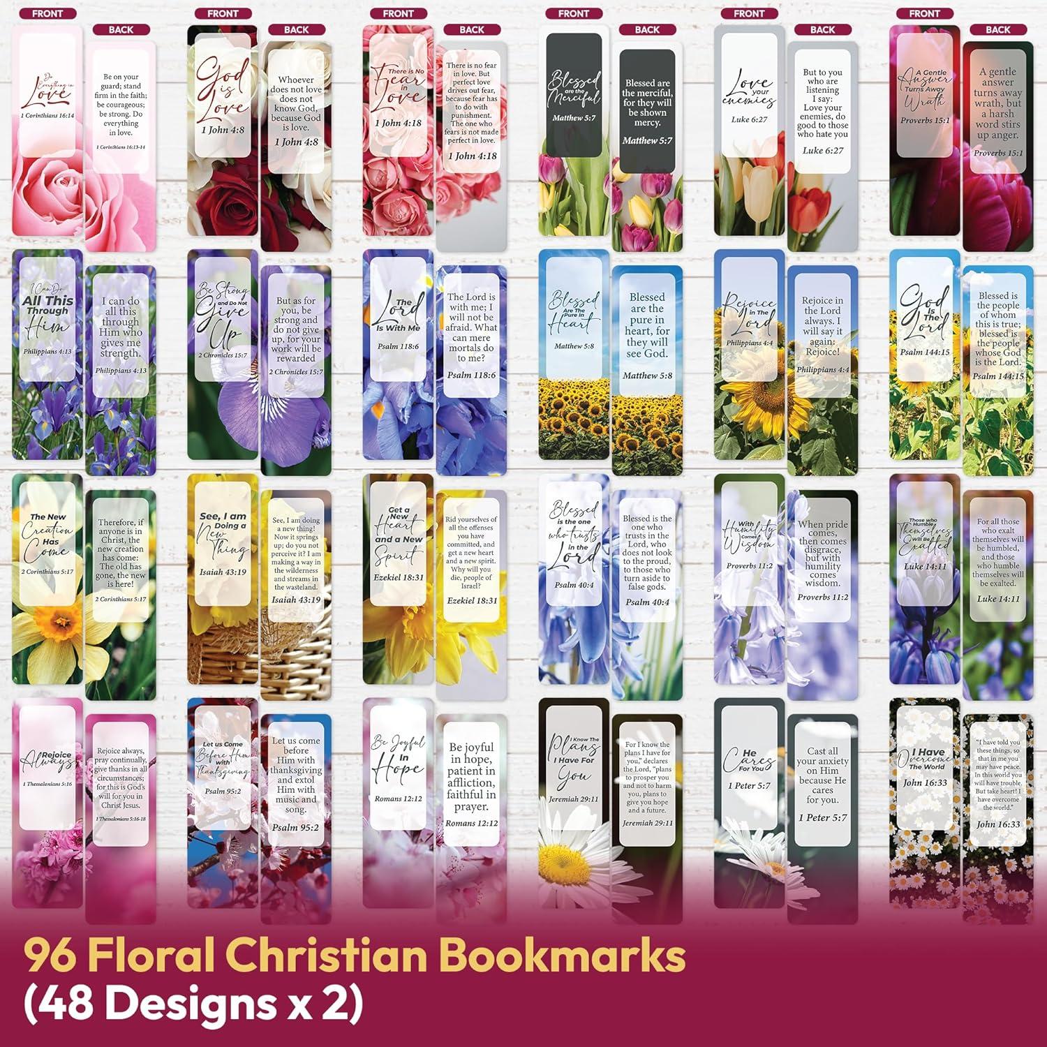 Paquete de 96 Marcadores Cristianos Only Zest - Versículos Bíblicos