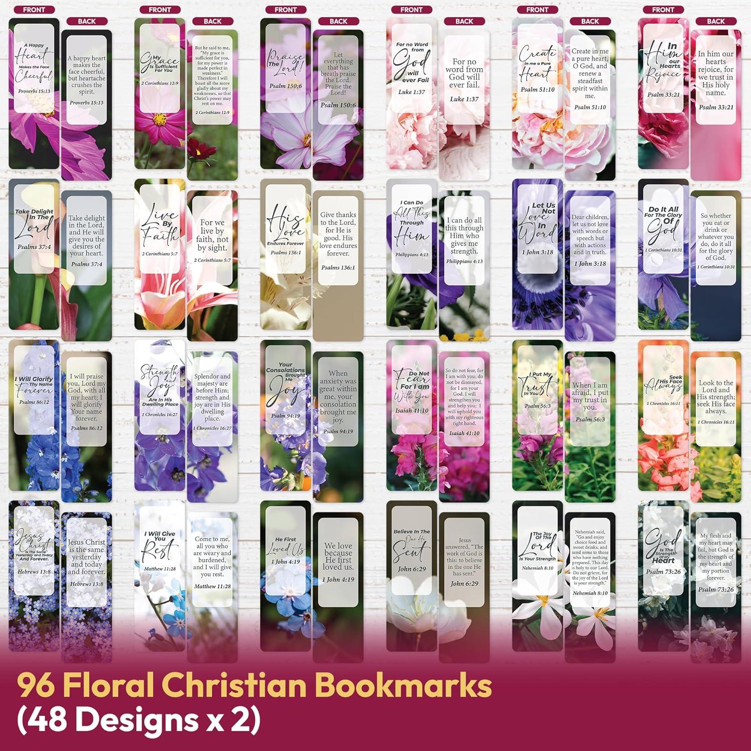 Paquete de 96 Marcadores Cristianos Only Zest - Versículos Bíblicos