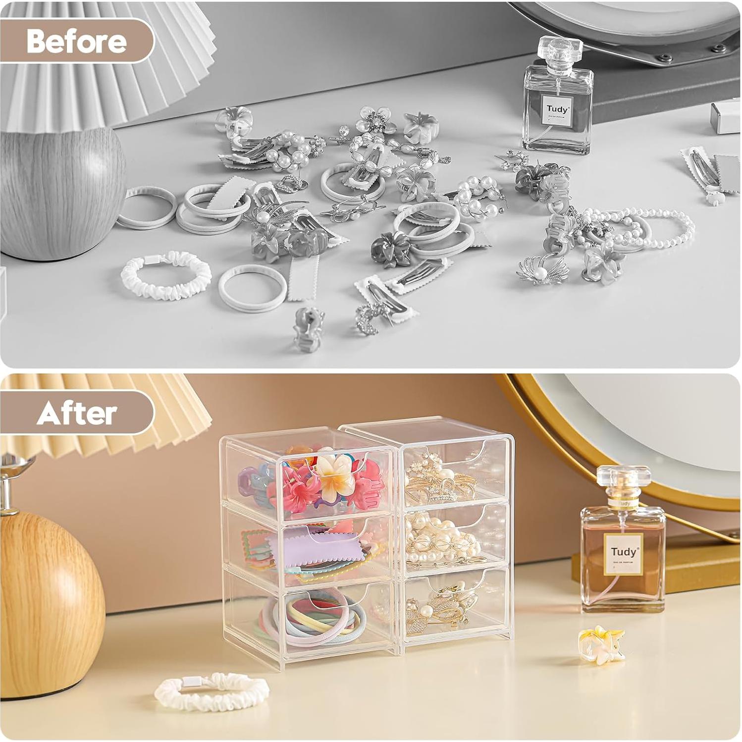 Organizador de Cajones Mini Imakmasion 3 Cajones Transparente