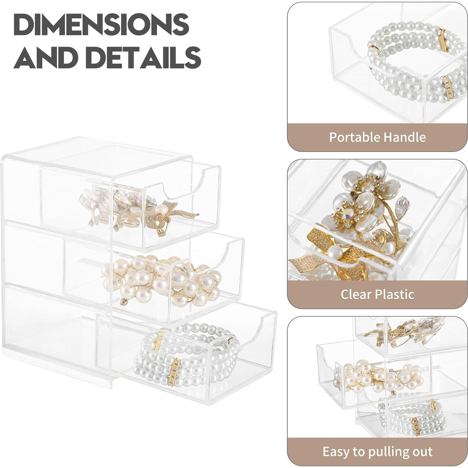 Organizador de Cajones Mini Imakmasion 3 Cajones Transparente