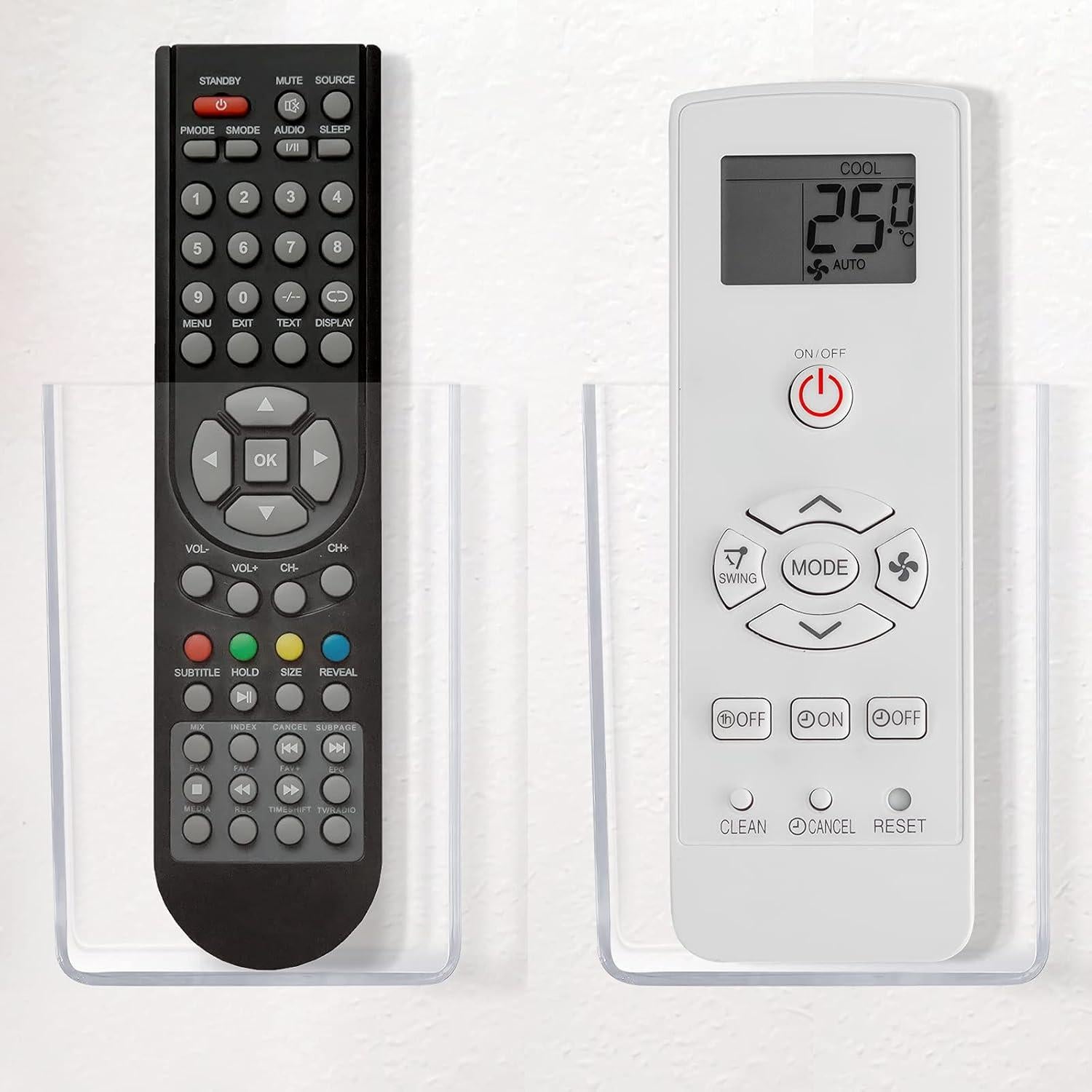 Soporte de Control Remoto Jetec 2 Piezas Acrílico Transparente