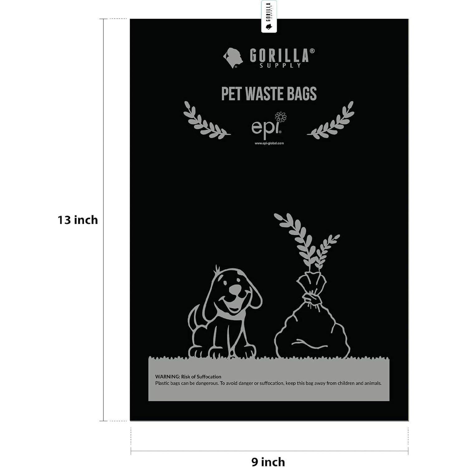 Bolsas de Basura para Perros Gorilla Supply 1000 Unidades 23x33cm