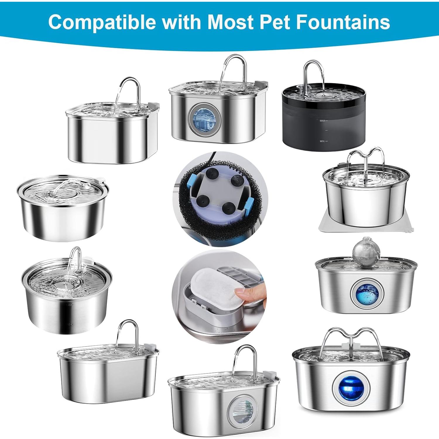 Filtros de Reemplazo para Fuente de Agua VinDox 8+8 para Gatos