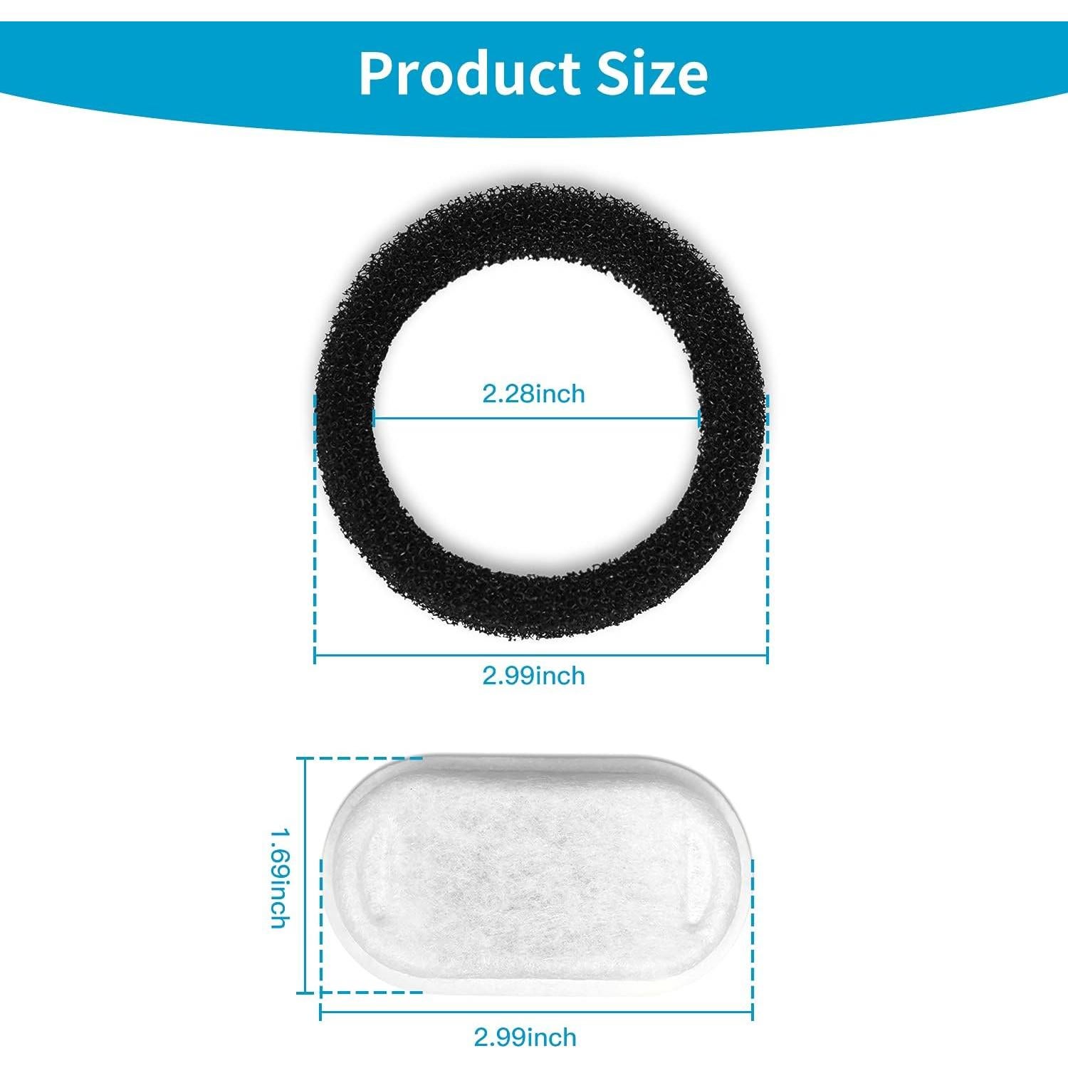 Filtros de Reemplazo para Fuente de Agua VinDox 8+8 para Gatos