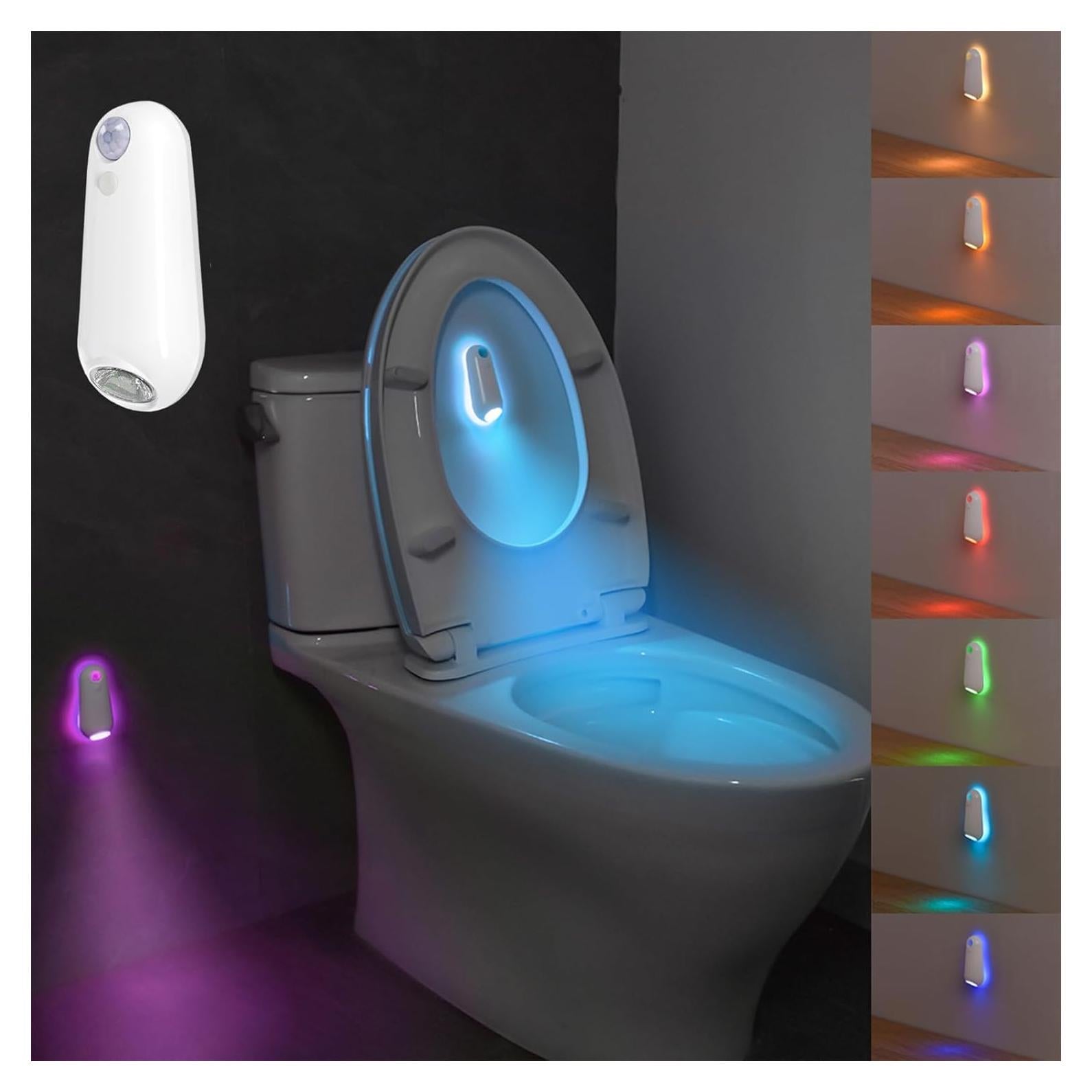 Luz de Inodoro LED VEEKI con Sensor de Movimiento 8 Colores
