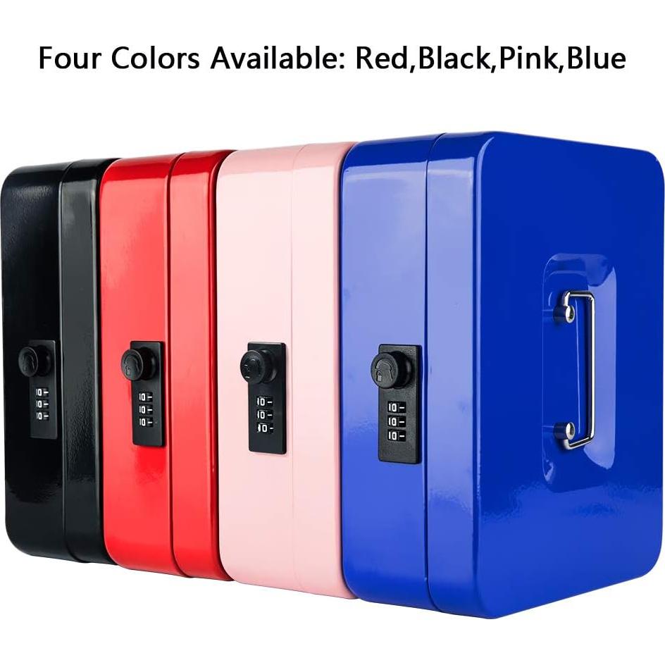 Caja de Dinero KYODOLED Mediana con Cerradura de Combinación Azul