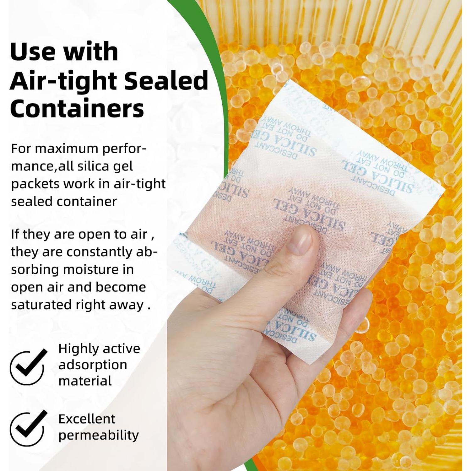 Paquetes de Gel de Sílice ROOMLINE - 10 Pcs 50g Deshidratantes