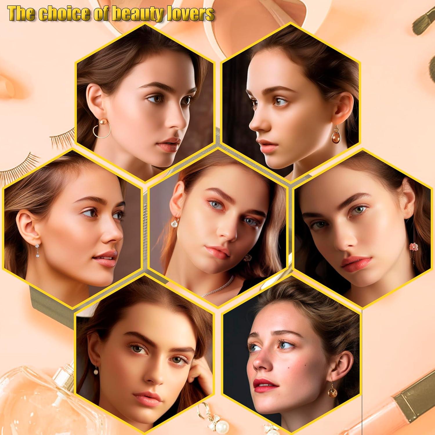 Kit de Perforación de Orejas YINPAD con 24 Aretes Quirúrgicos