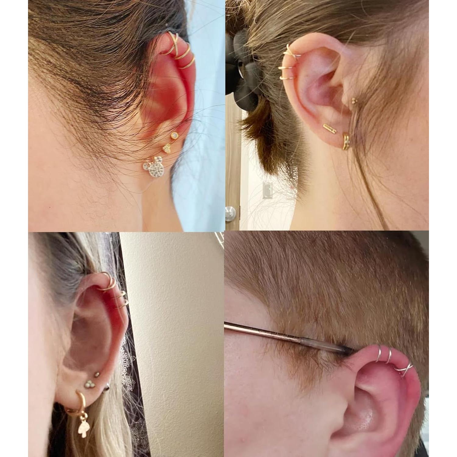 Pendientes de Clip para Cartílago sin Perforar Yanchun Joyería