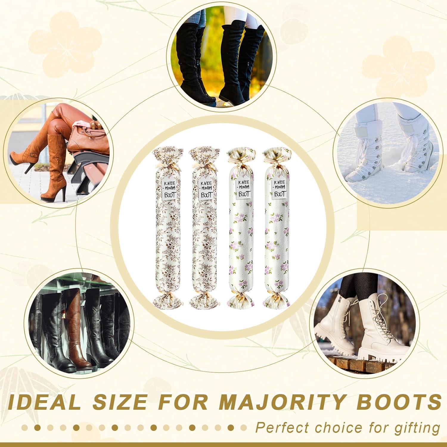 Soportes para Botas con Etiquetas - 2 Pares Algodón Floral