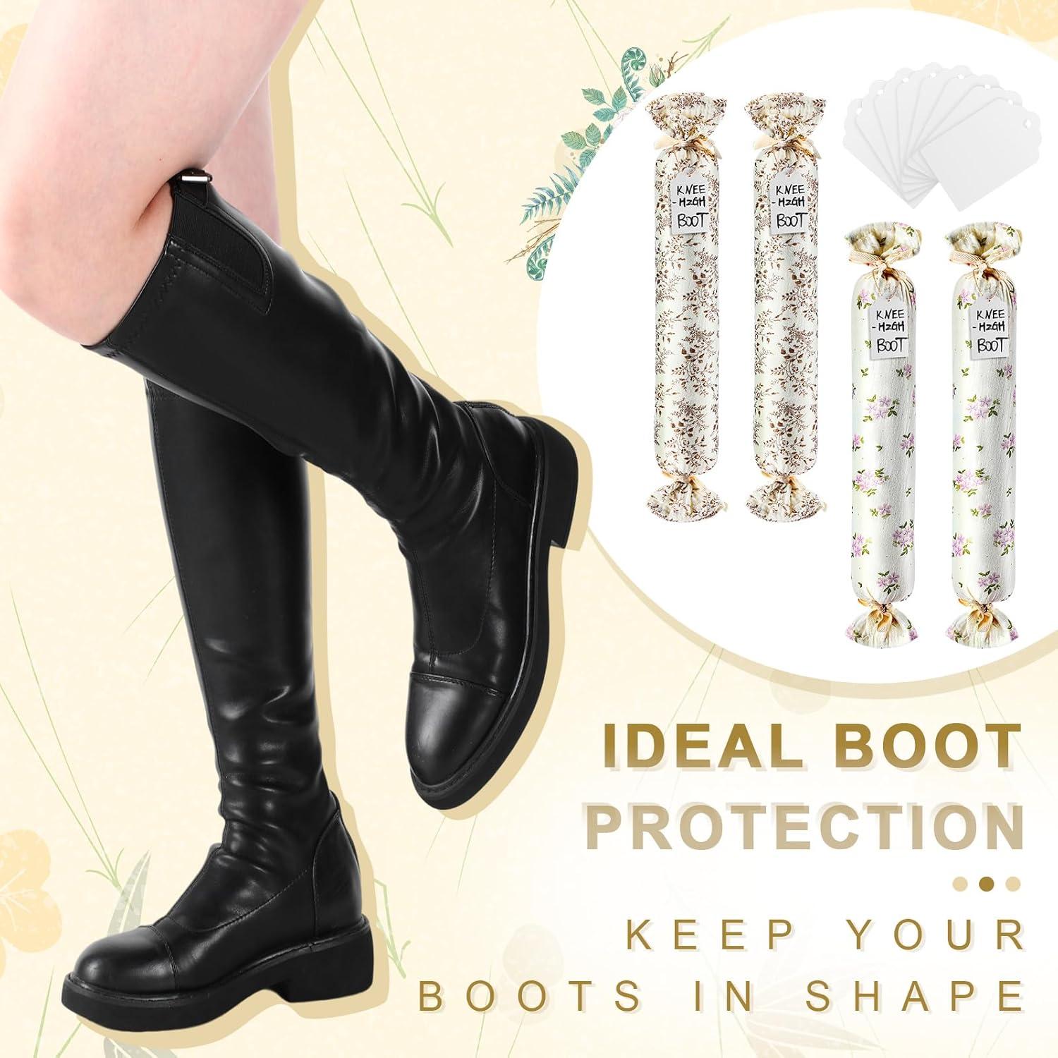 Soportes para Botas con Etiquetas - 2 Pares Algodón Floral