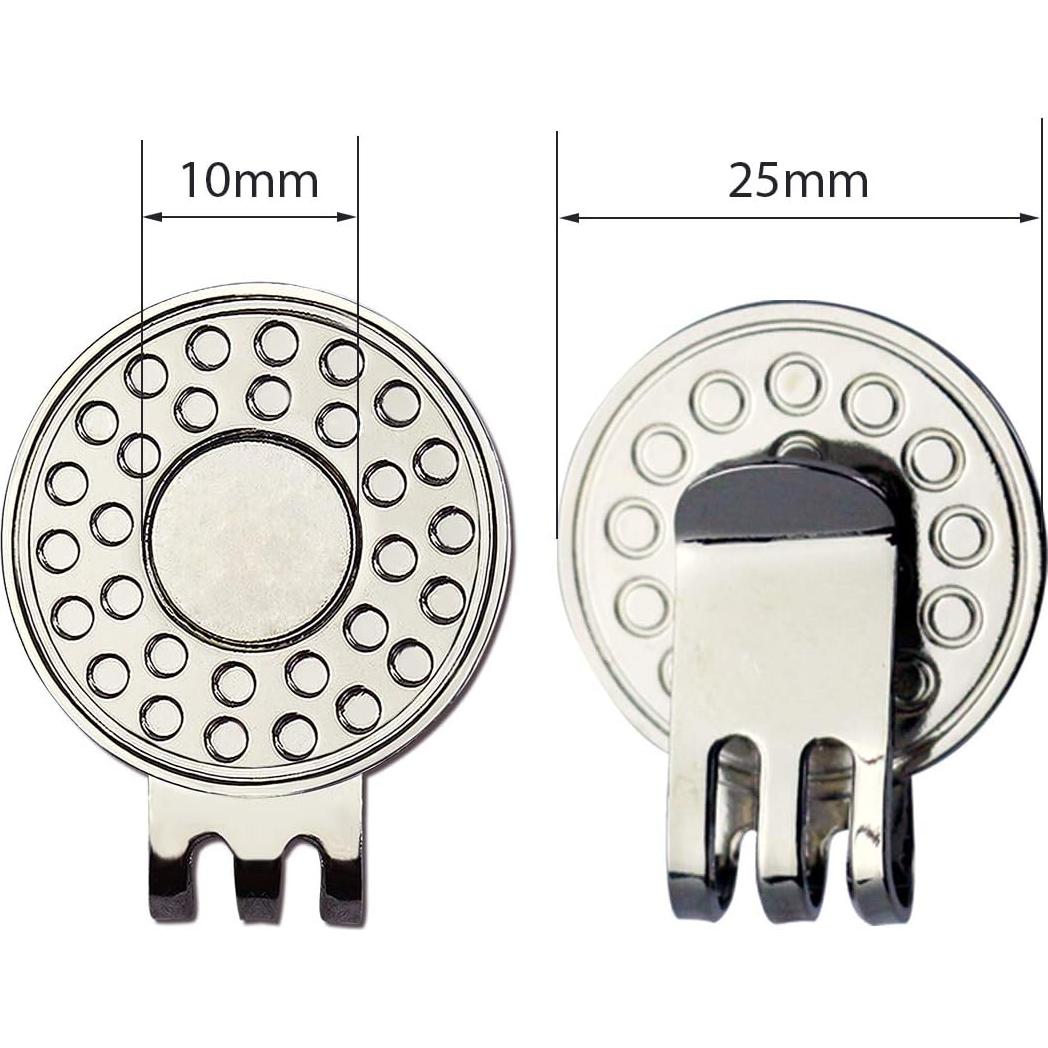 Conjunto de Marcadores de Golf GOLTERS con Clips para Gorra - 4 Piezas