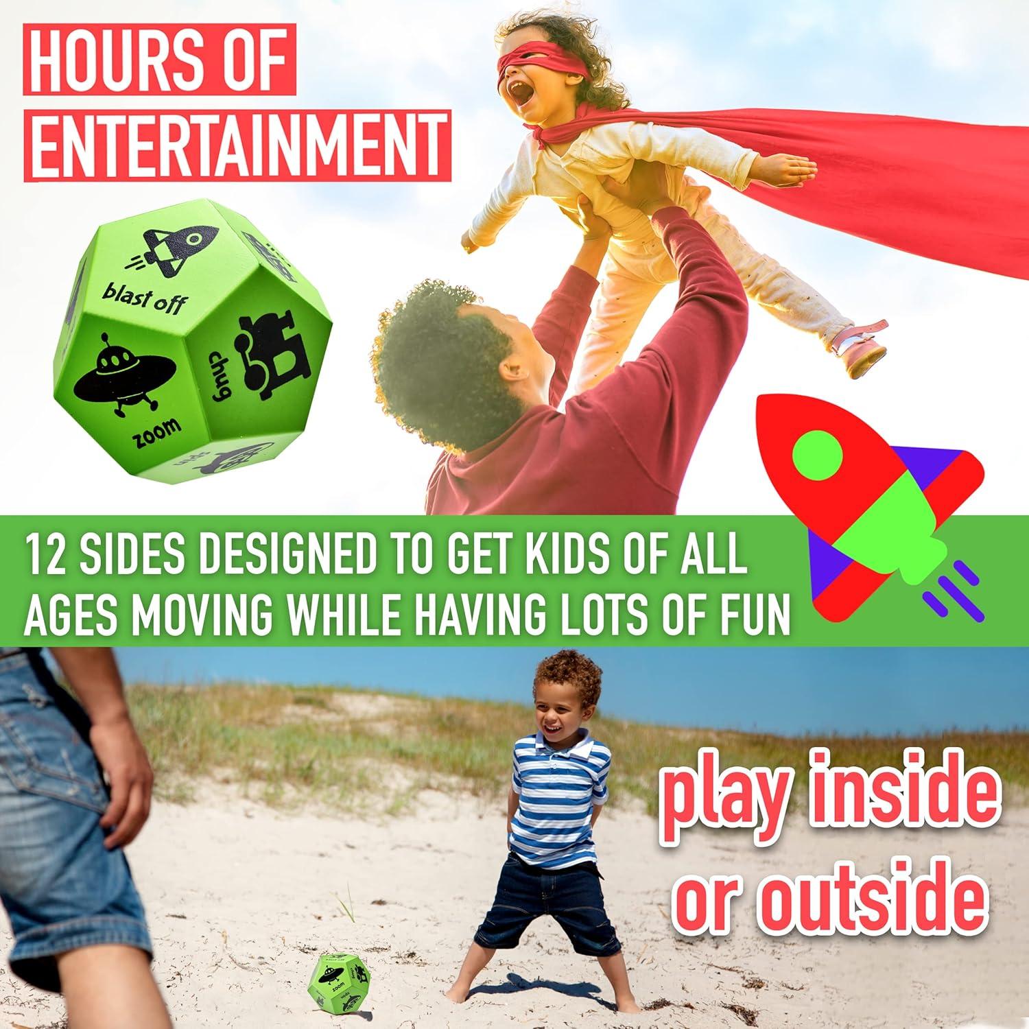 Dados de Movimiento para Niños Covelico - Ejercicio y Yoga