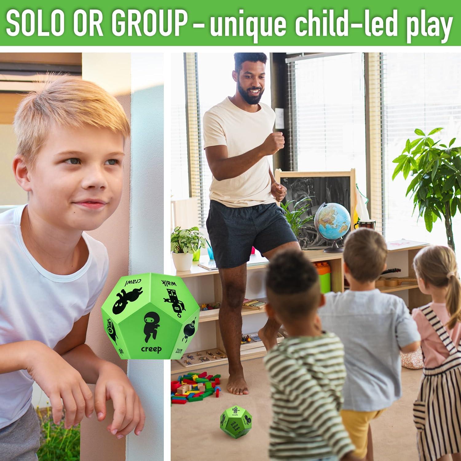 Dados de Movimiento para Niños Covelico - Ejercicio y Yoga