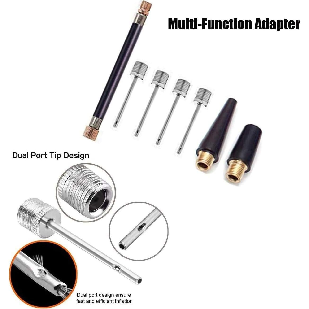 Bomba de Pelotas Portátil DDUO Manual con Agujas y Boquillas