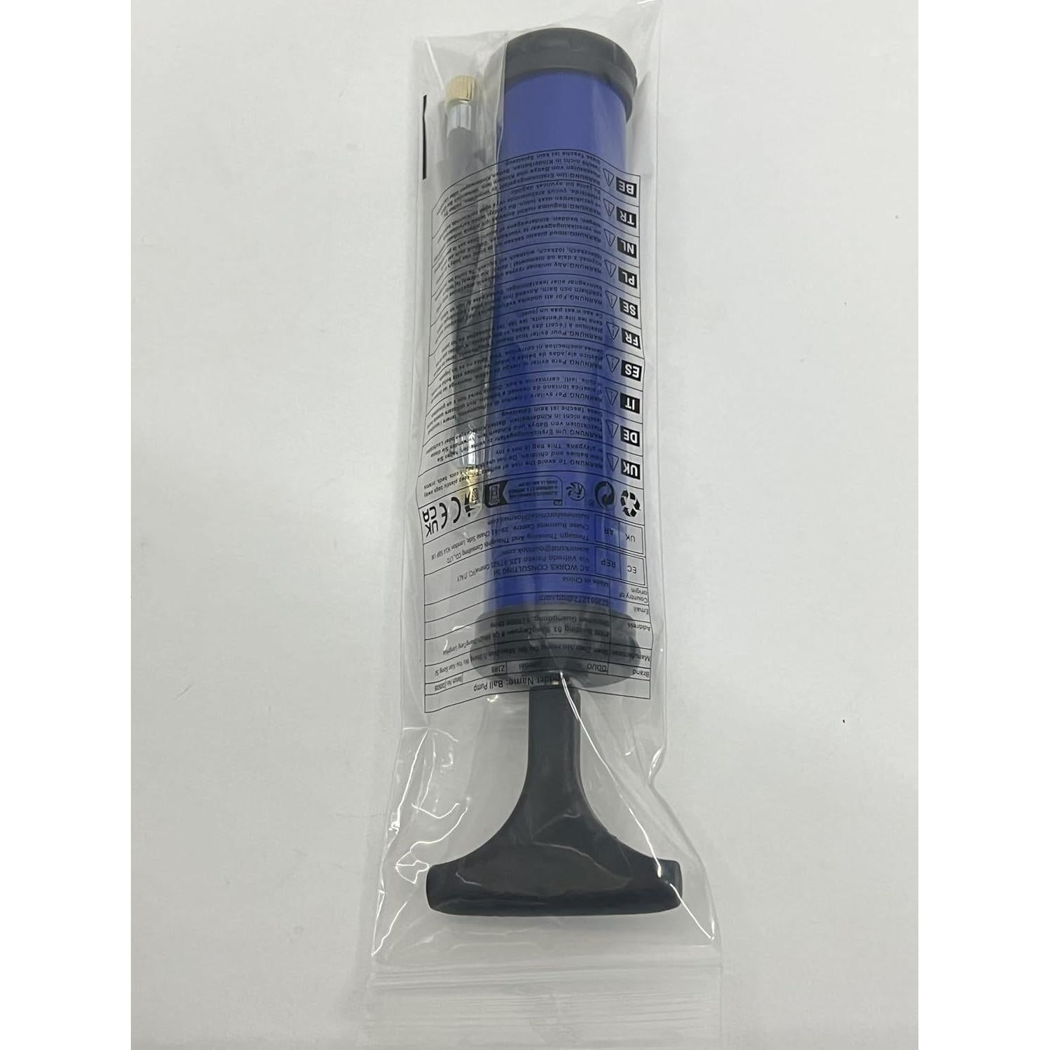 Bomba de Pelotas Portátil DDUO Manual con Agujas y Boquillas