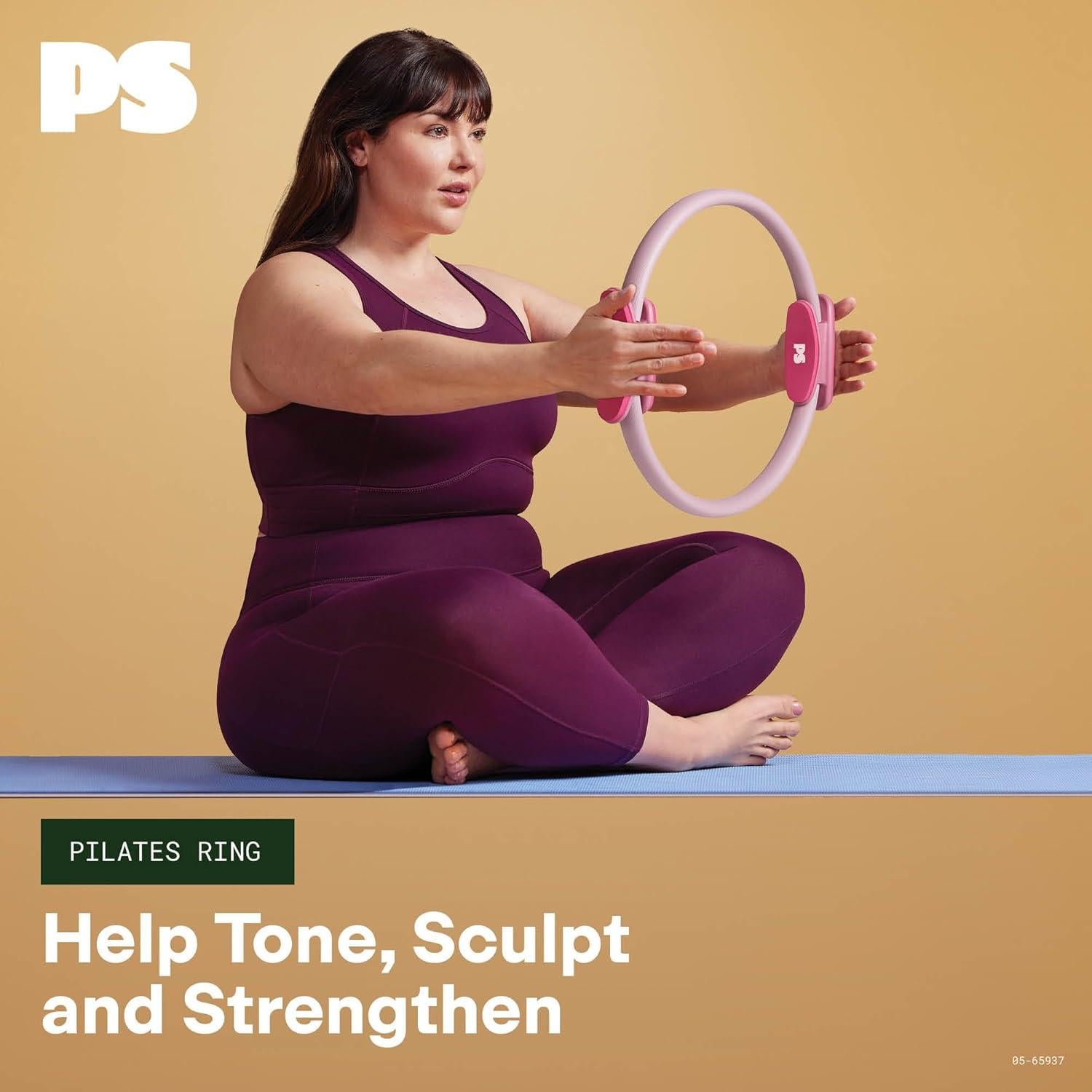 Anillo de Pilates POPSUGAR 38.1 cm Rosa Claro/Baya - Fitness