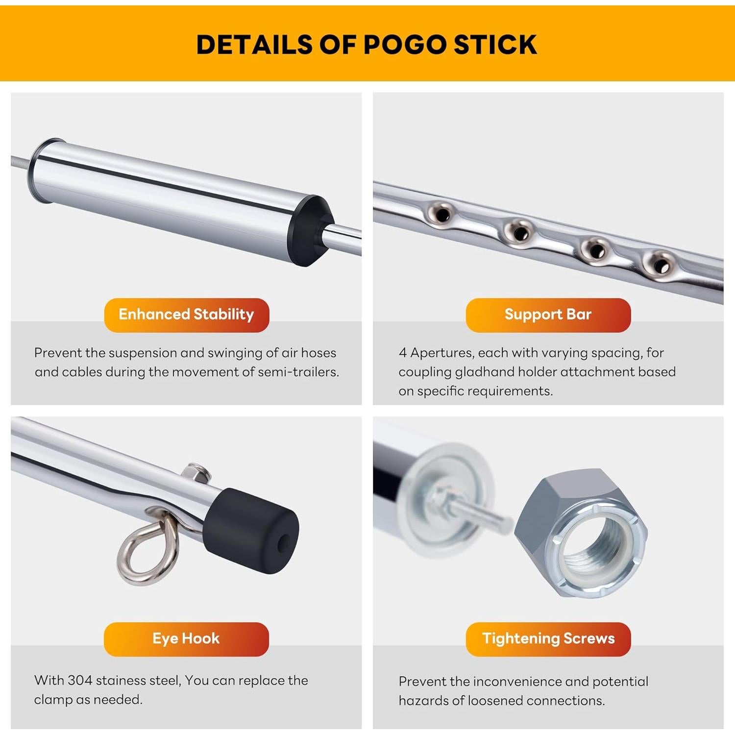 Pogo Stick Giratorio Dazakoot 40" con Resorte Tierno 40 cm