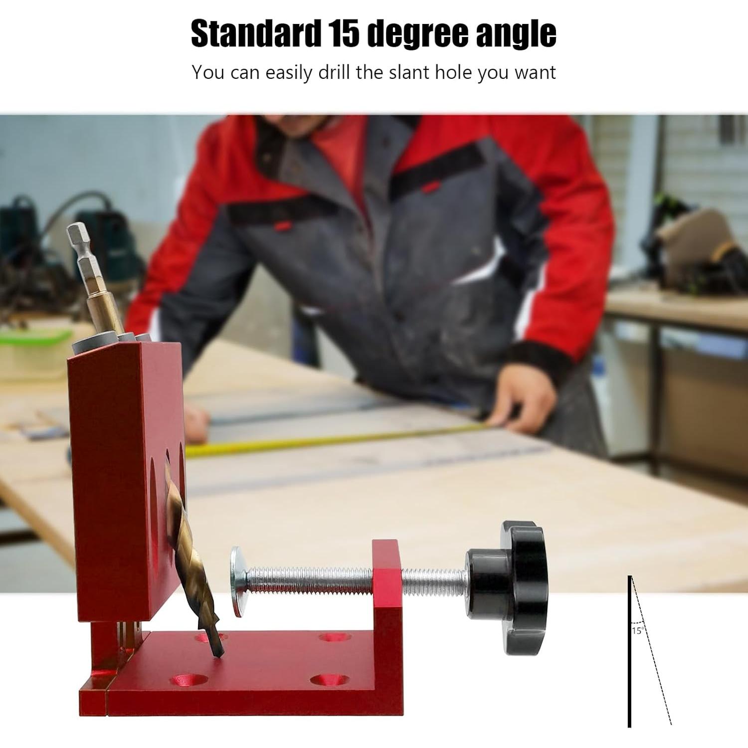 Kit Plantilla Agujeros Pocket Ajustable YGFRSTO 3 Guías 1.11kg