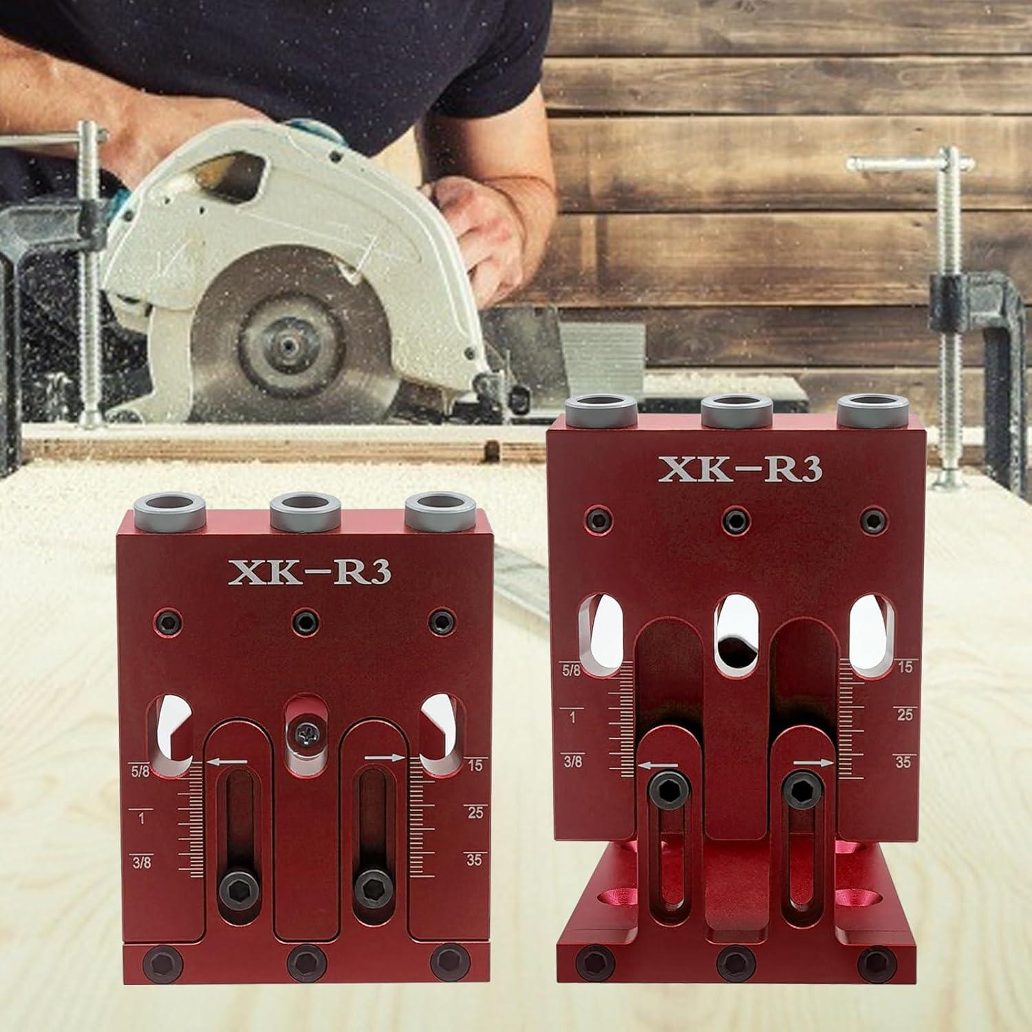 Kit Plantilla Agujeros Pocket Ajustable YGFRSTO 3 Guías 1.11kg