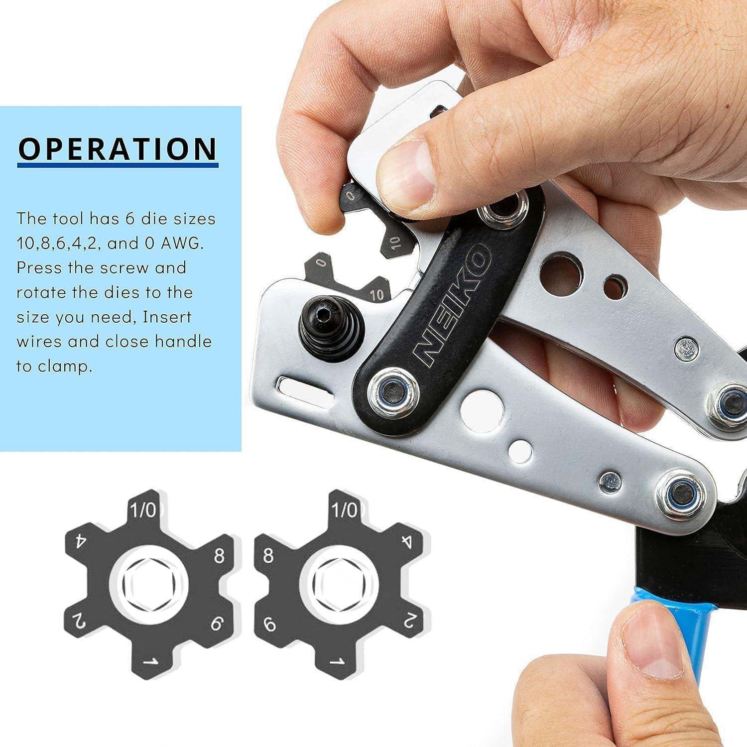 Juego de Alicates de Crimpado NEIKO 02039A 6-50mm