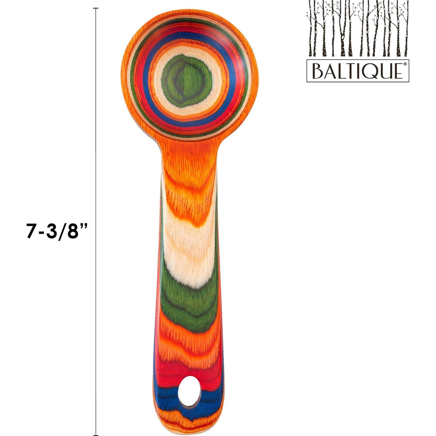 Cucharón de Café Marrakesh Baltique - Madera de Abedul Colorido