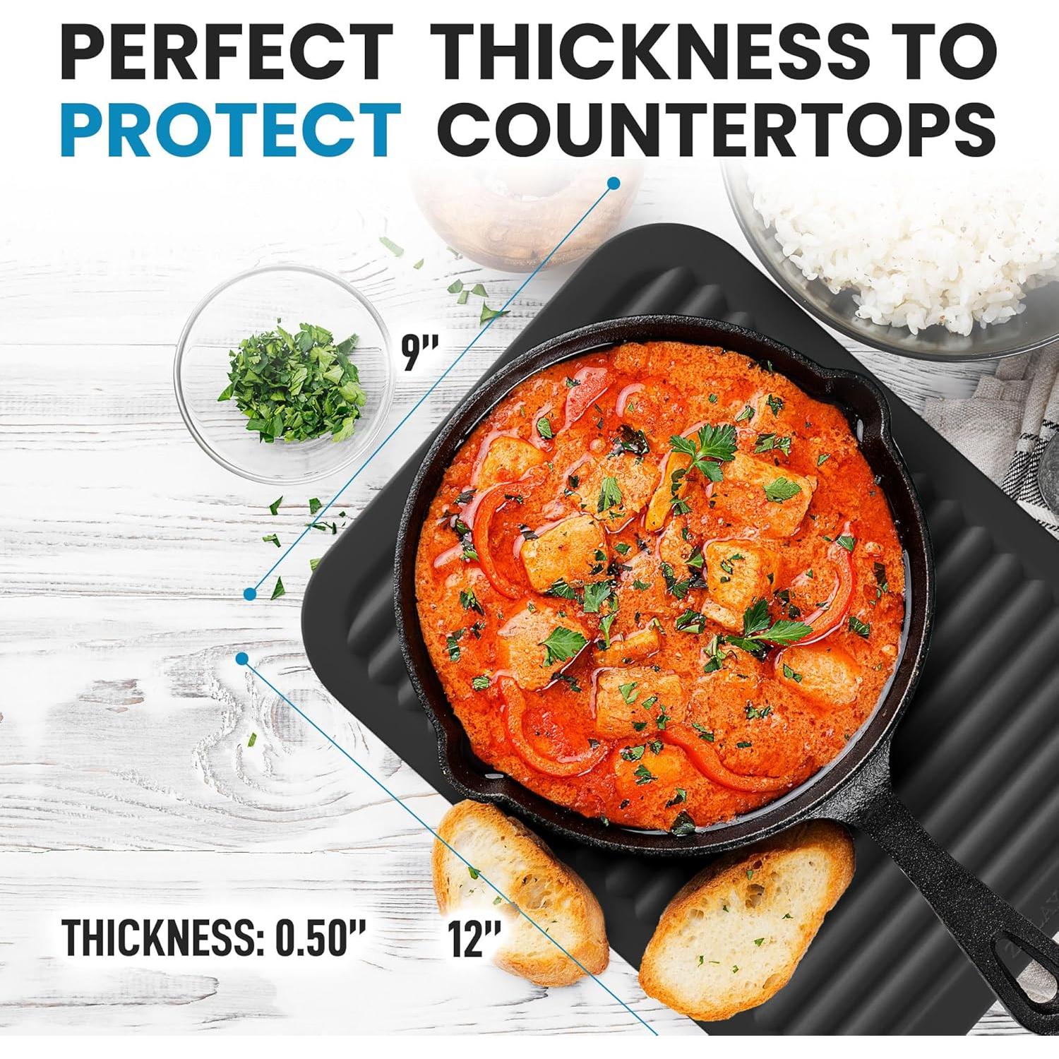 Alfombrillas de Silicona Zulay 2 Piezas Antideslizantes 30.5x22.9cm