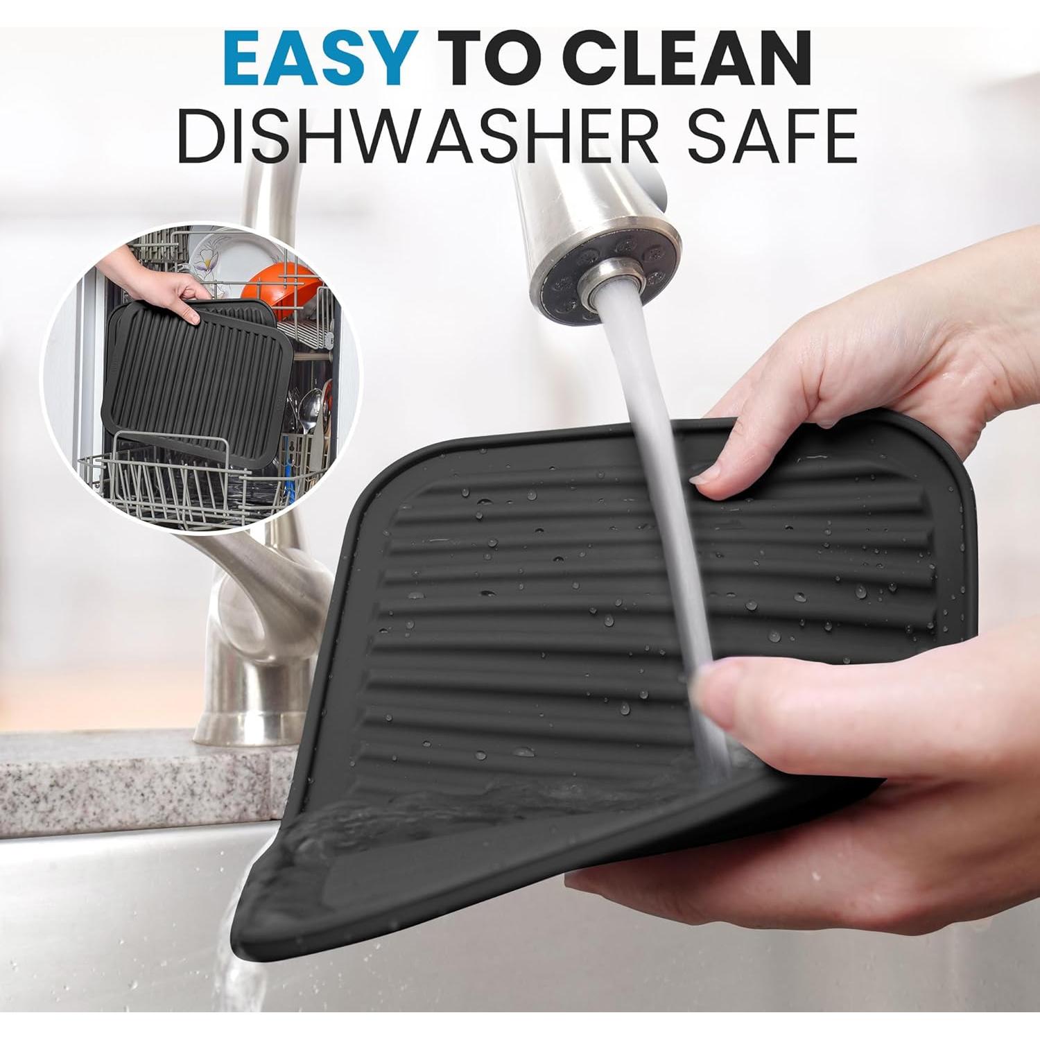 Alfombrillas de Silicona Zulay 2 Piezas Antideslizantes 30.5x22.9cm