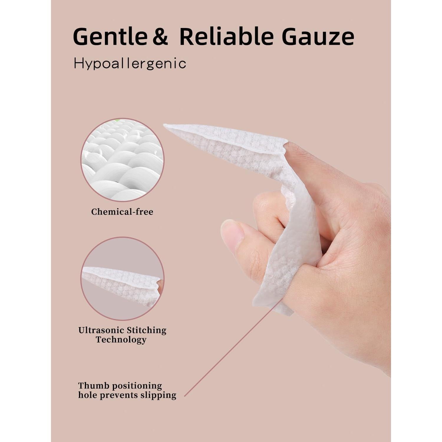 Cepillo de Dedo para Bebé Mokoala - 59 Toallitas Desechables