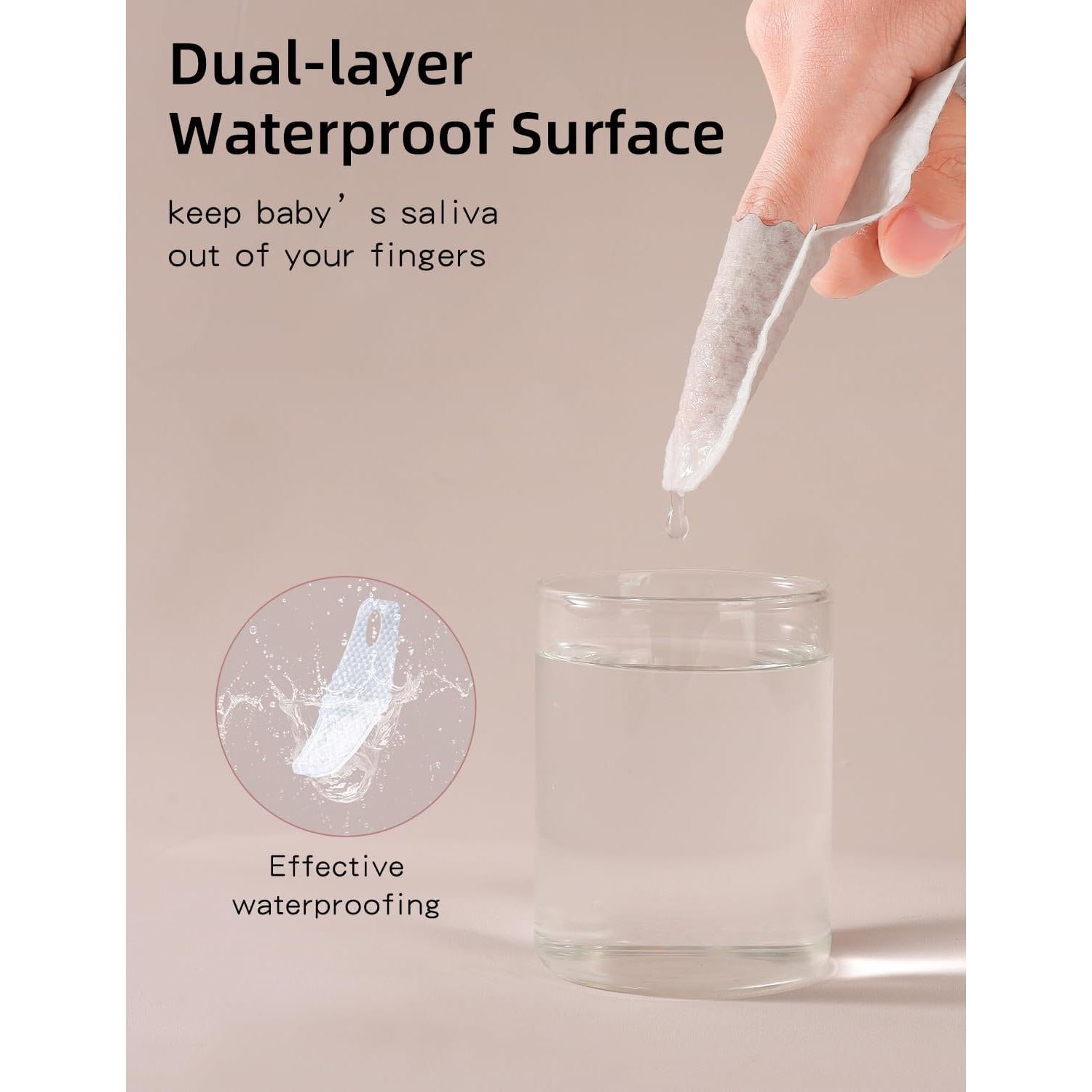 Cepillo de Dedo para Bebé Mokoala - 59 Toallitas Desechables