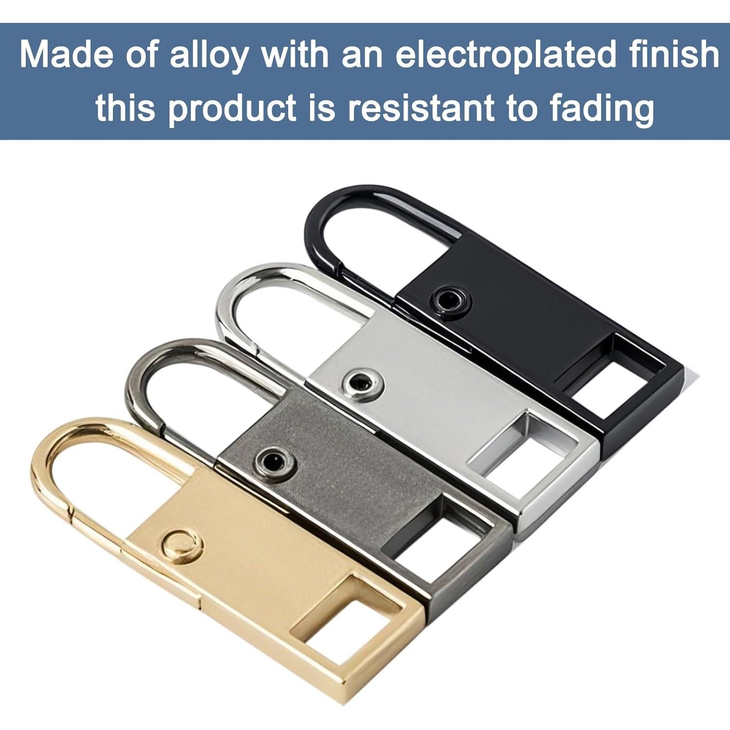 Tiradores de Cremallera BagHeiyy 8 Pcs Metal Gancho 36mm 30mm