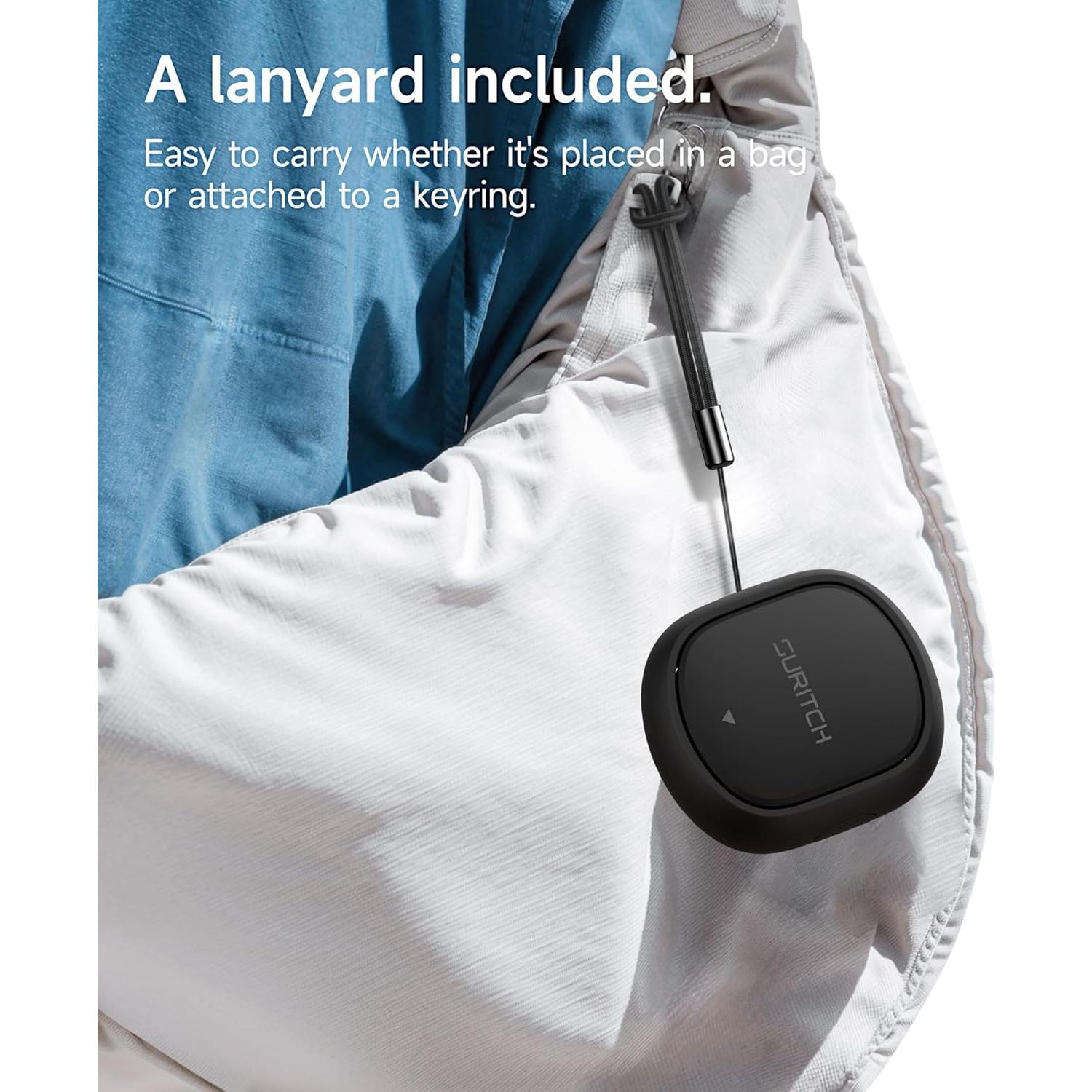 Funda SURITCH para tapones de oído Loop - Negro, portátil y organizador