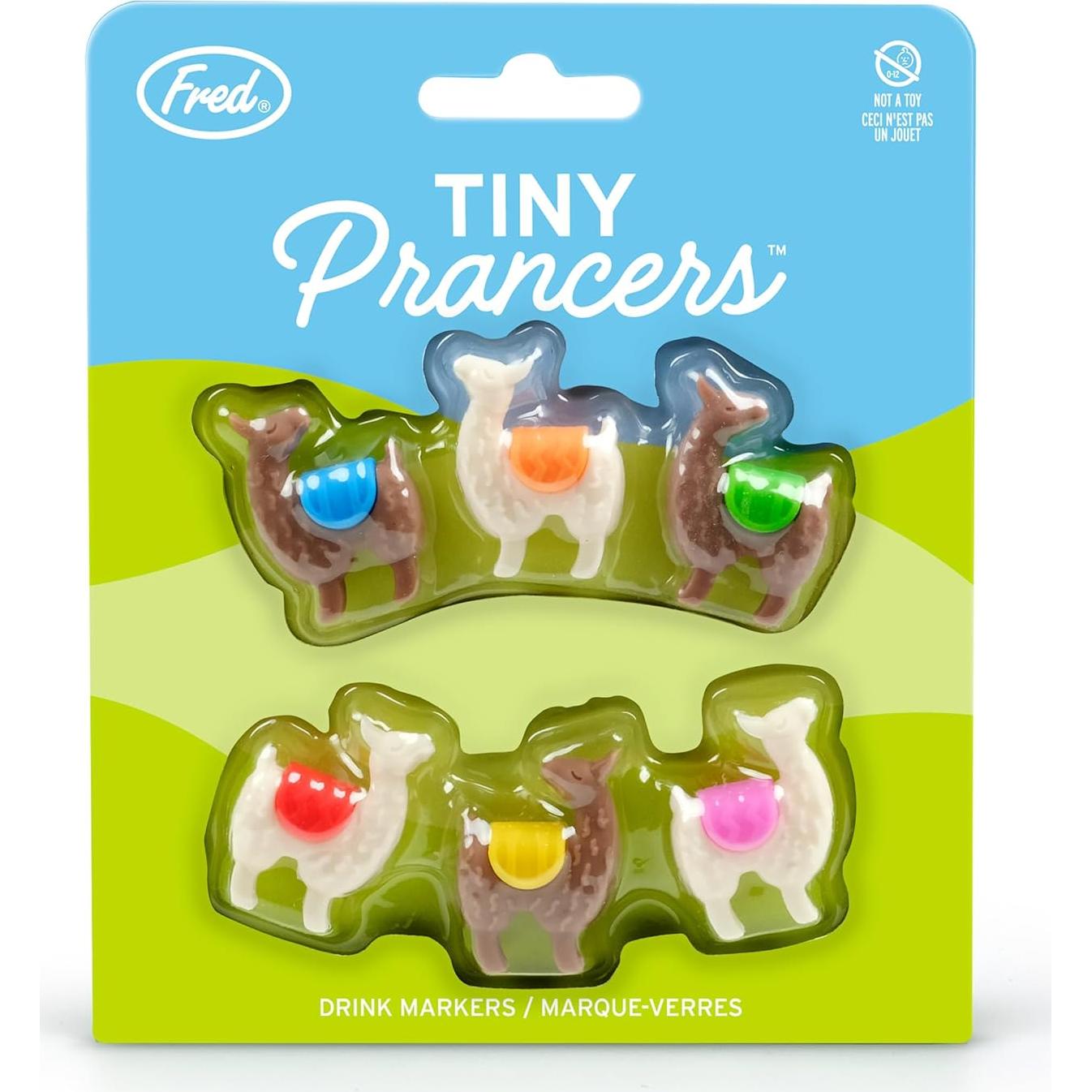 Marcadores de Bebida Llama Tiny Prancers Genuine Fred - Set de 6