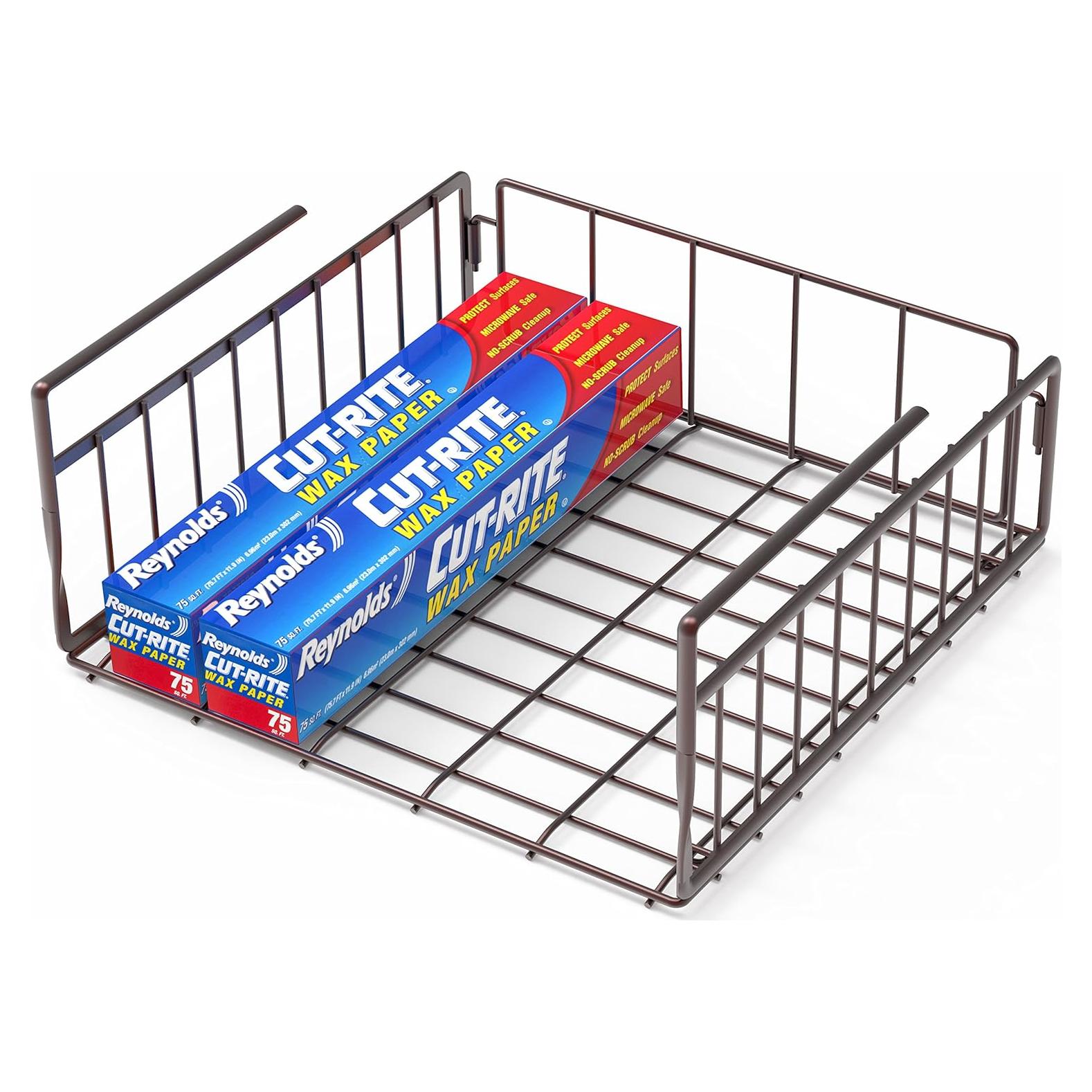 Cesta Bajo Estante Simple Houseware Bronce 31.75x27.94 cm