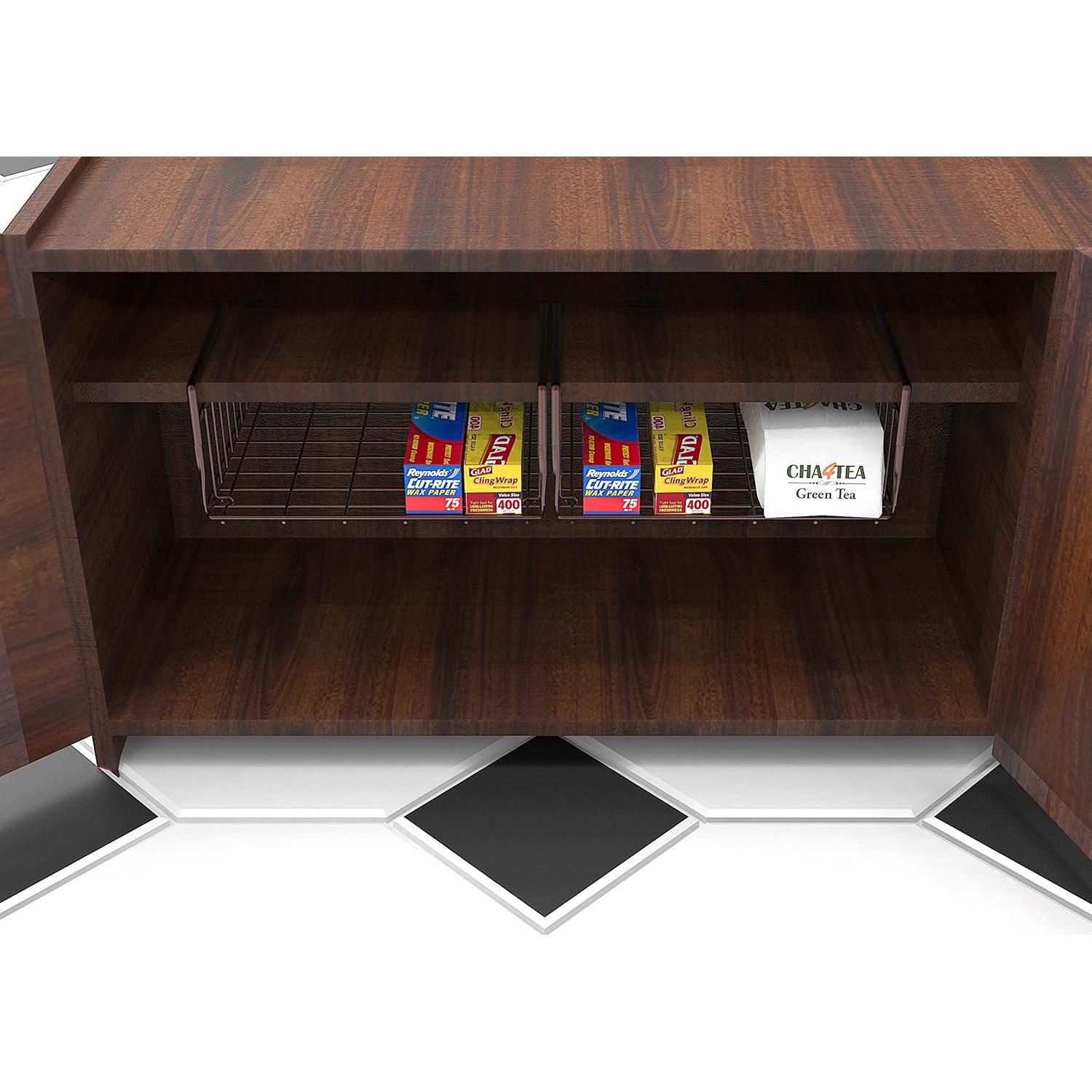 Cesta Bajo Estante Simple Houseware Bronce 31.75x27.94 cm