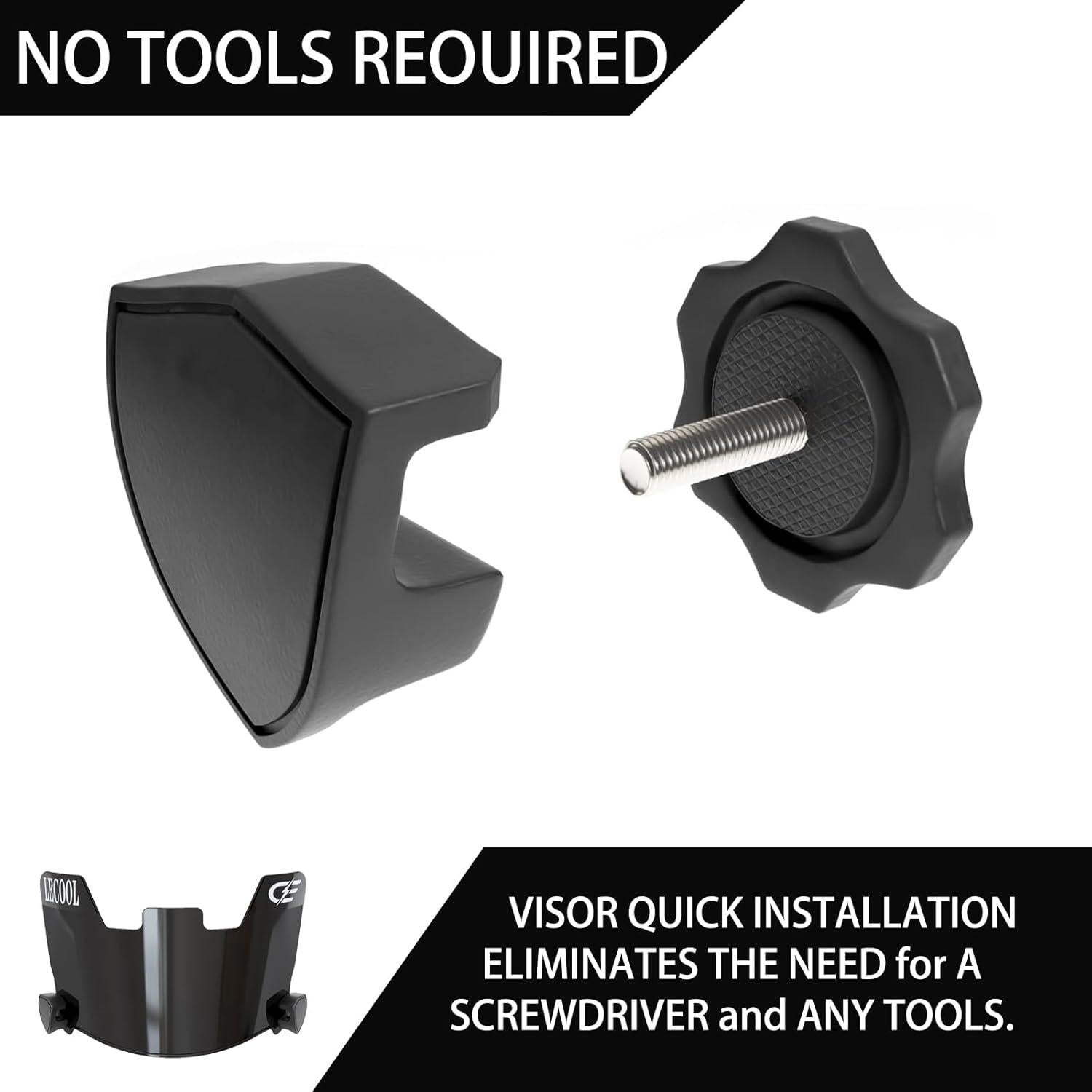 Visera de Fútbol LeCool JP para Casco Juvenil - Anti-Niebla