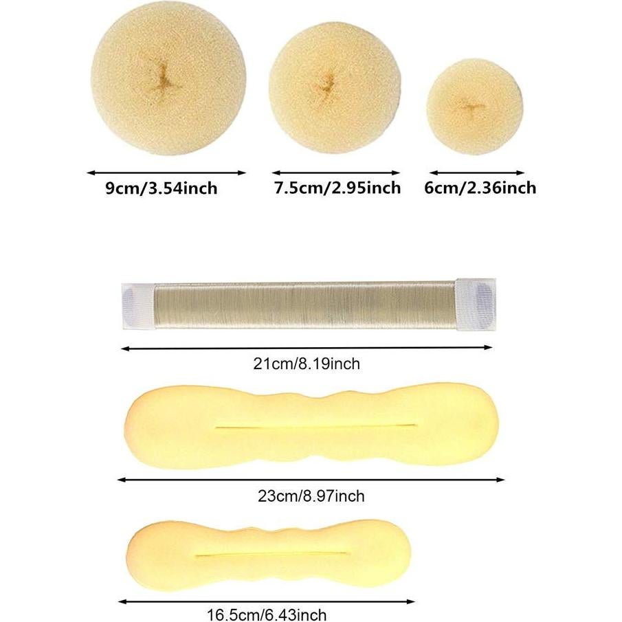 Juego de Accesorios para el Cabello iFlyMars - 10 Piezas Rubias