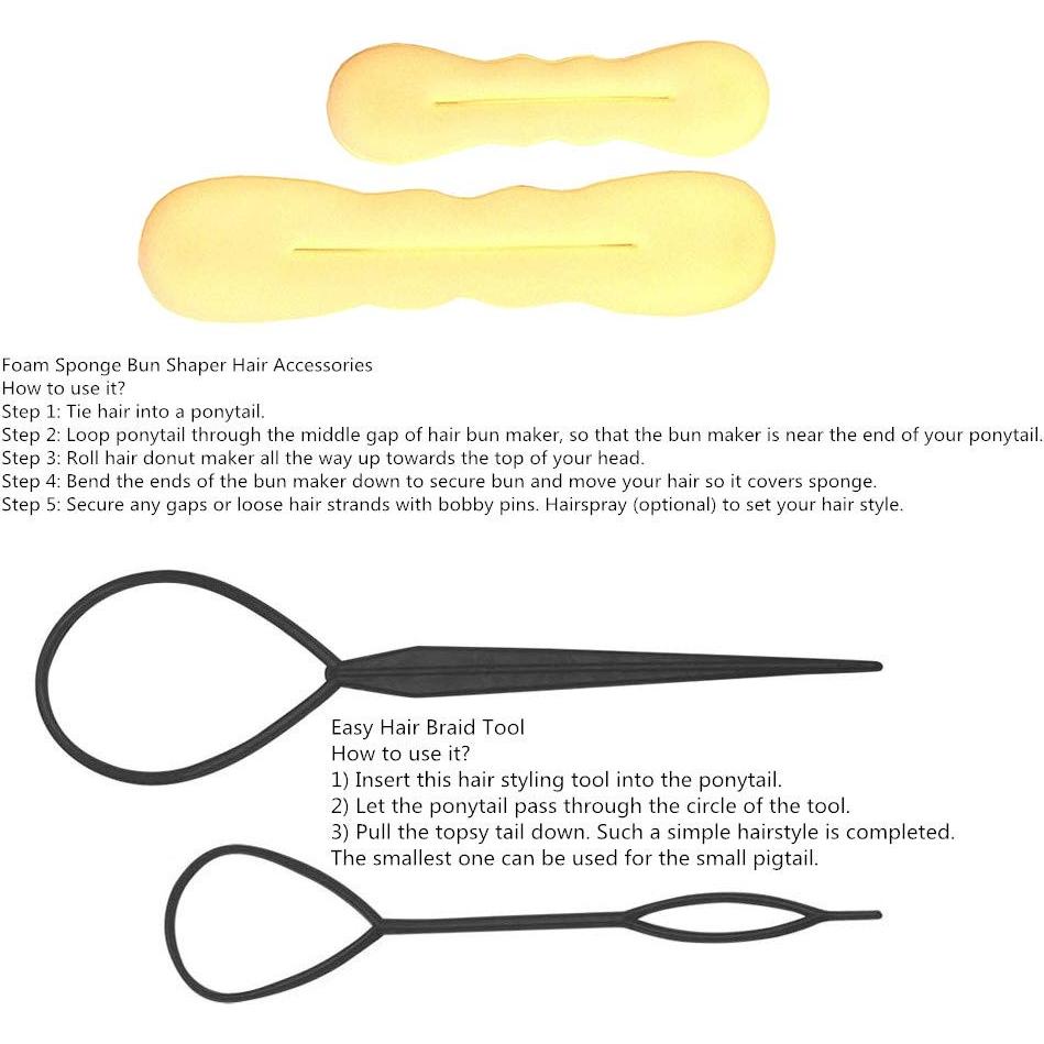 Juego de Accesorios para el Cabello iFlyMars - 10 Piezas Rubias