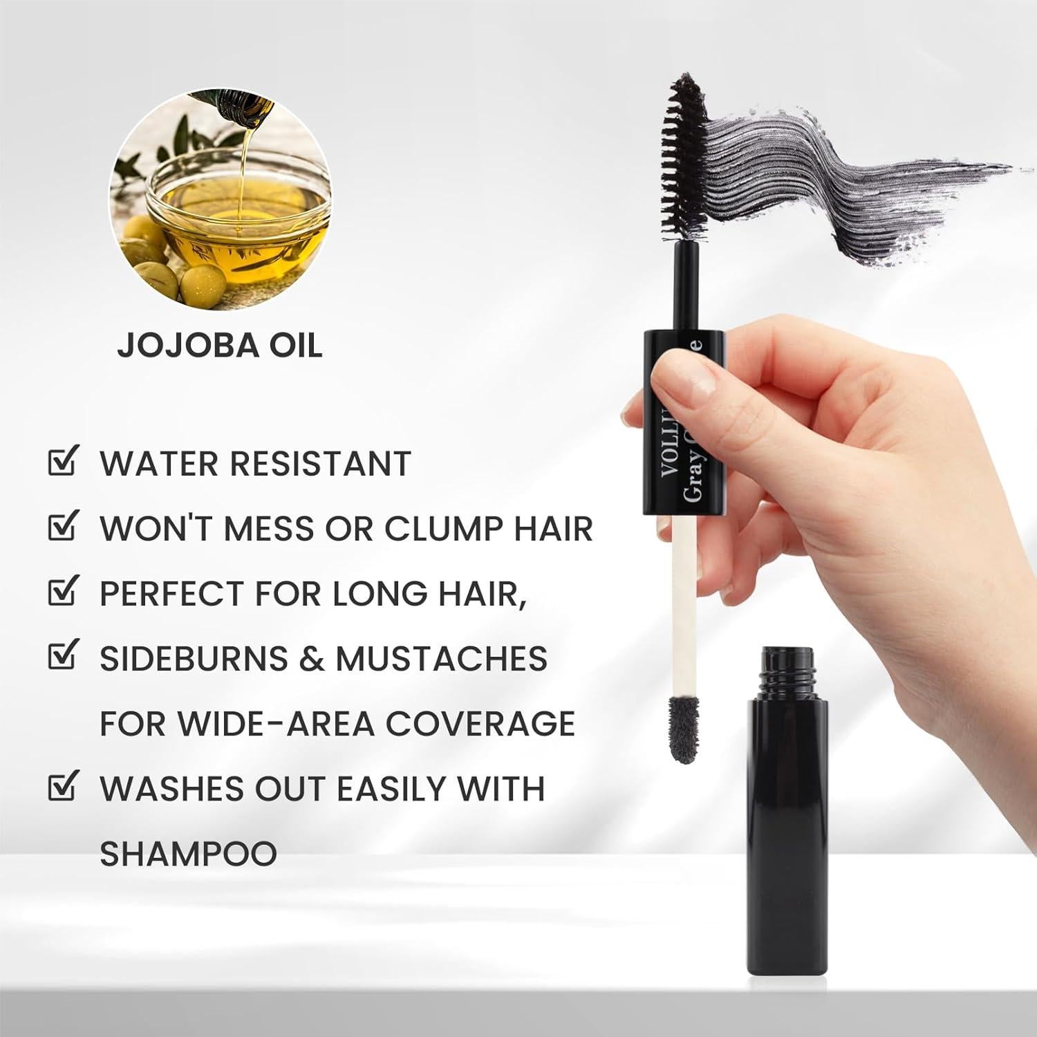 Stick Corrector de Raíces VOLLUCK 6.8 ml Negro 2 en 1