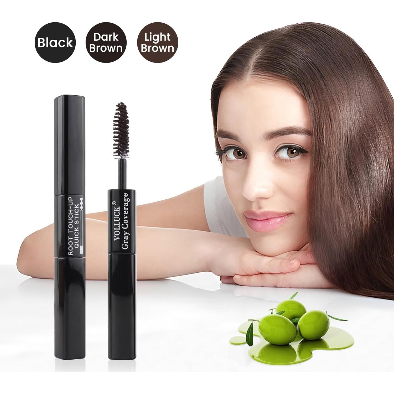 Stick Corrector de Raíces VOLLUCK 6.8 ml Negro 2 en 1