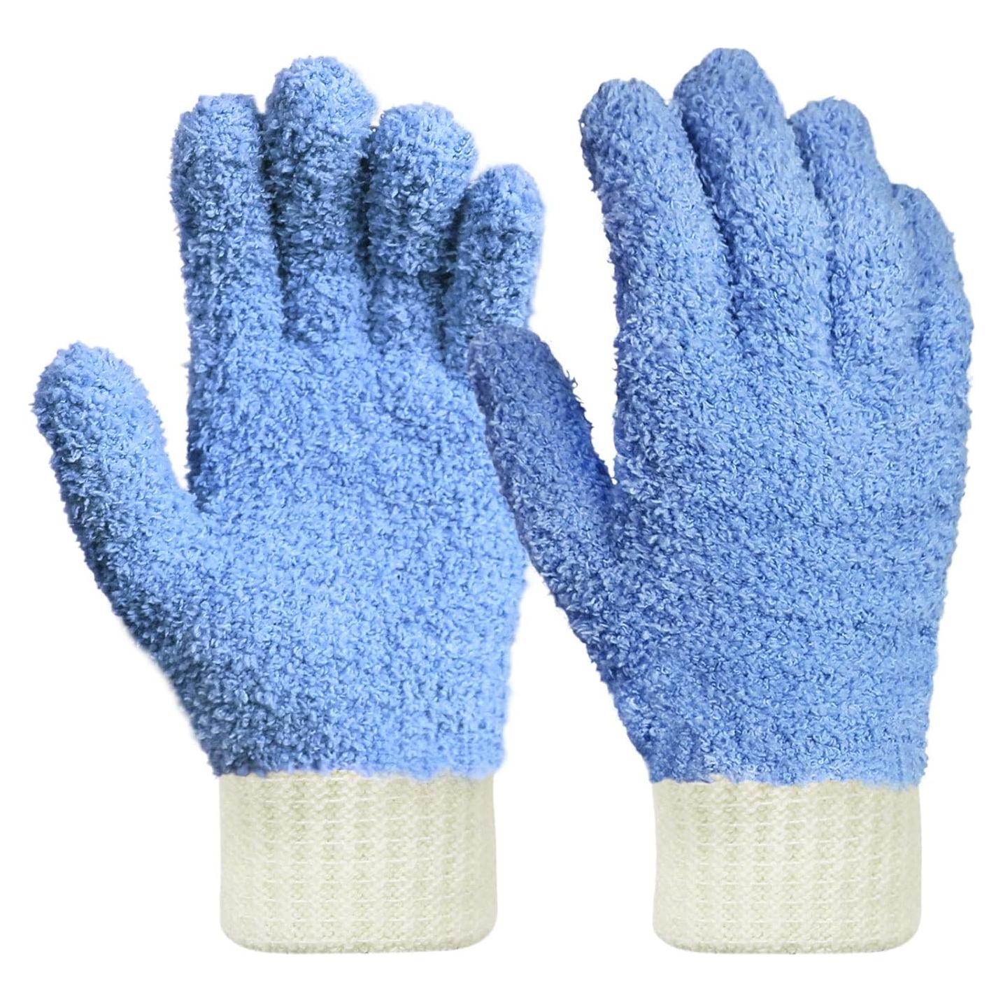 Guantes de Microfibra MIG4U Reutilizables Azul 1 Par S/M