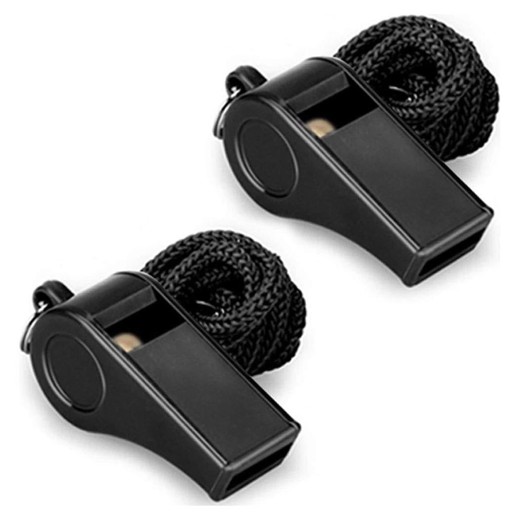 Silbato de Plástico Hipat - 2 Paquetes con Cordón, Sonido Fuerte