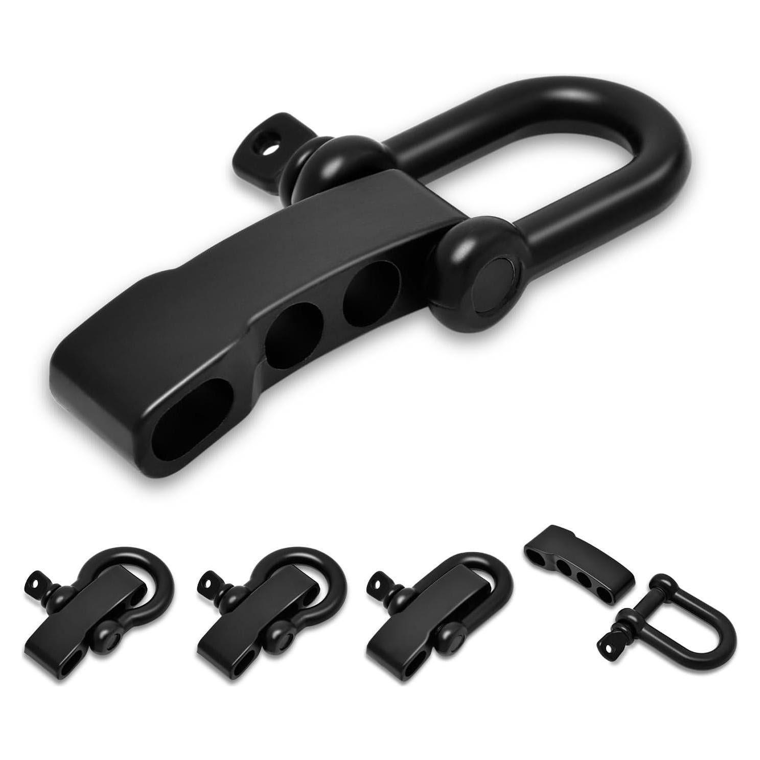 4 Piezas de Hebilla de Eslinga de Paracord CooBigo Ajustable