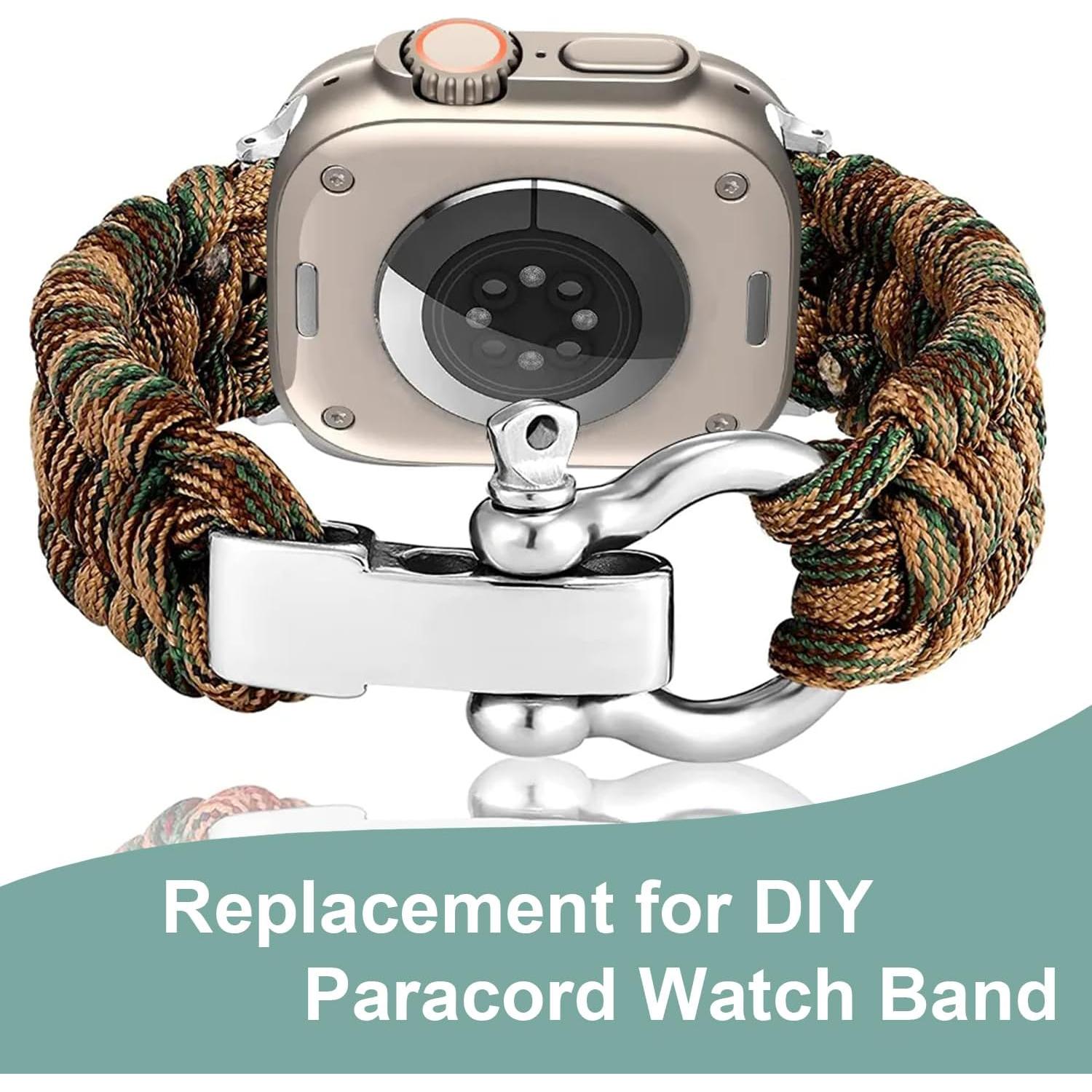 4 Piezas de Hebilla de Eslinga de Paracord CooBigo Ajustable